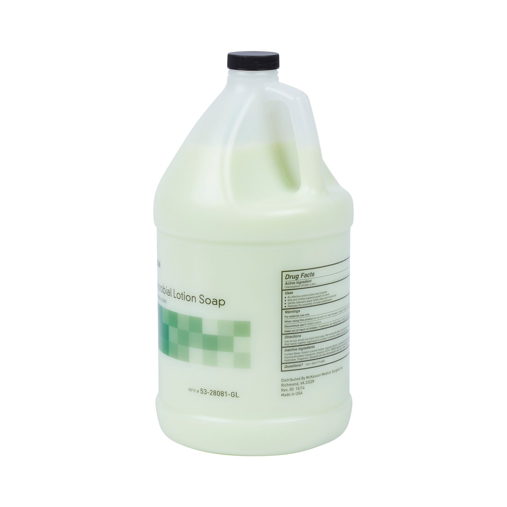 McKesson Brand 53-28081-GL - McKesson Antimicrobial Lotion Soap, Herbal Scent, 1-gallon jug - 1/Each, 4/Case