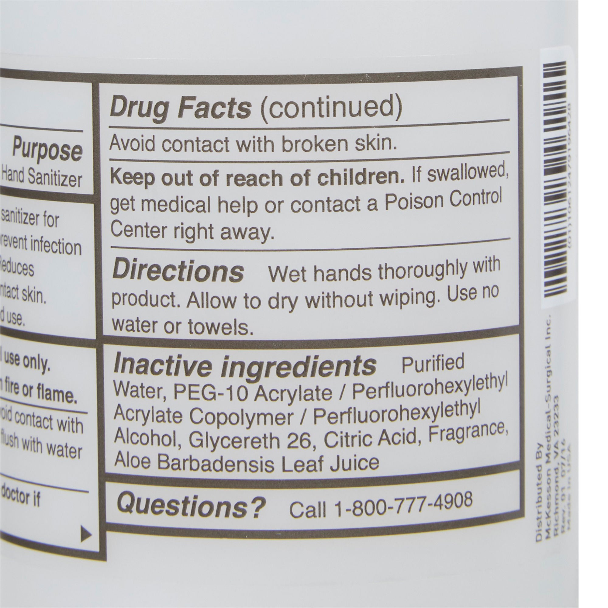 McKesson Hand Sanitizer with Aloe 53-29033-8.5 by McKesson Brand
