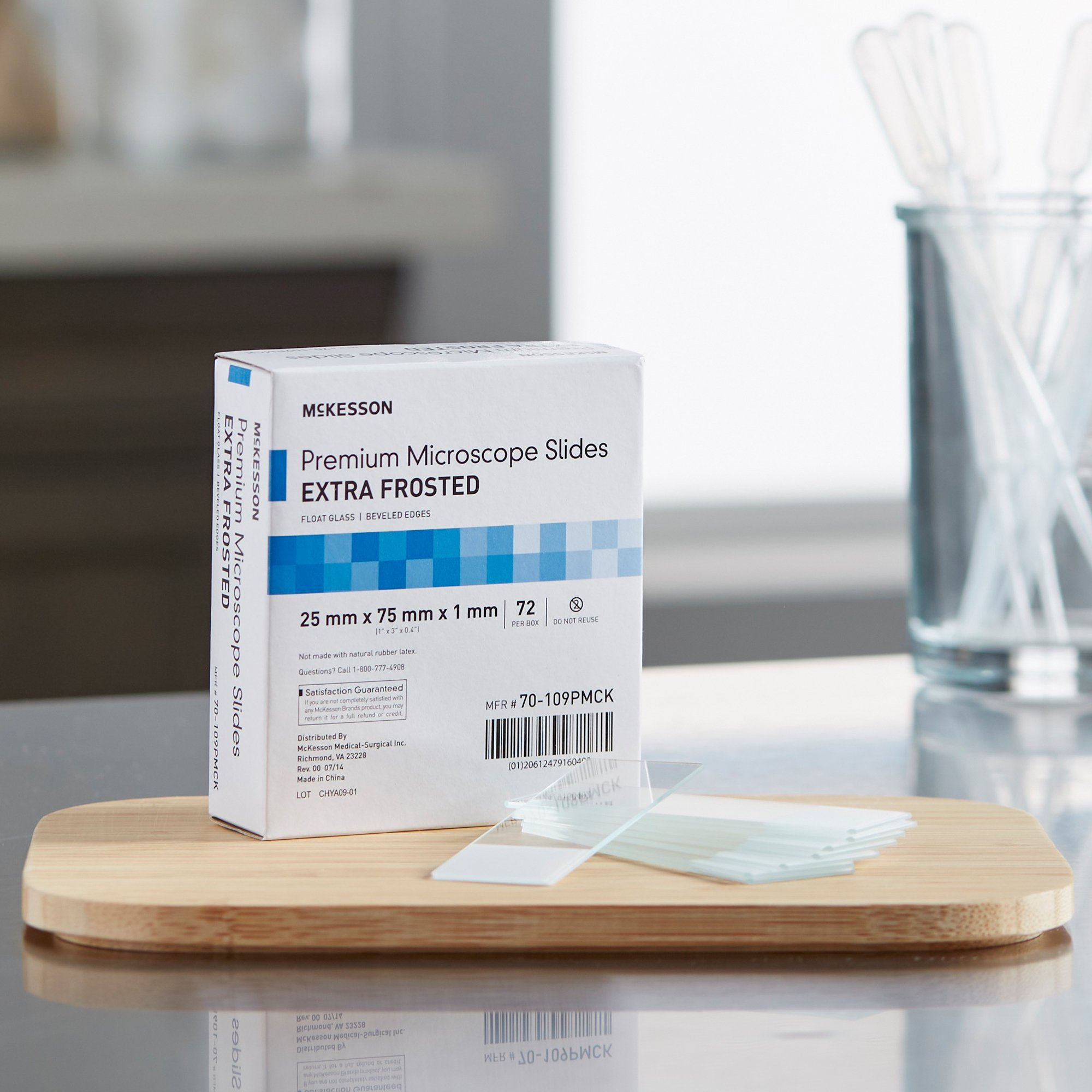 McKesson Brand 70-109PMCK - McKesson Glass Microscope Slide, 25 x 75 x 1 mm - 72/Box, 1440/Case