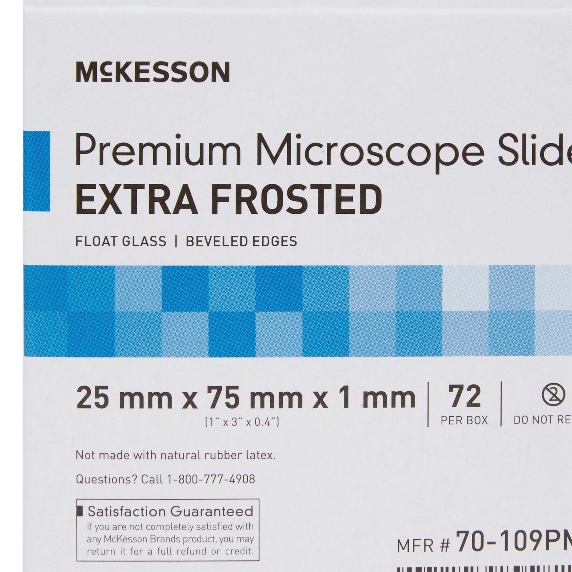 McKesson Brand 70-109PMCK - McKesson Glass Microscope Slide, 25 x 75 x 1 mm - 72/Box, 1440/Case