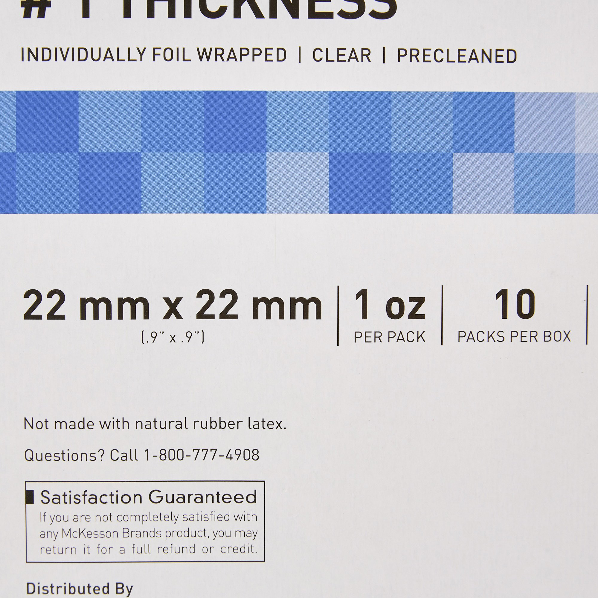 McKesson Brand 70-1121MCK - McKesson No. 1 Thickness Cover Glass, 22 x 22 mm - 1/Pack, 10/Box