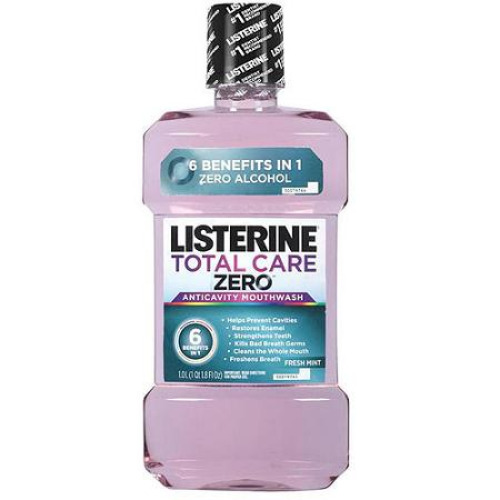 Kenvue Brands LLC - 523067100 Mouthwash Listerine® Total Care Zero® 1 Liter Fresh Mint Flavor