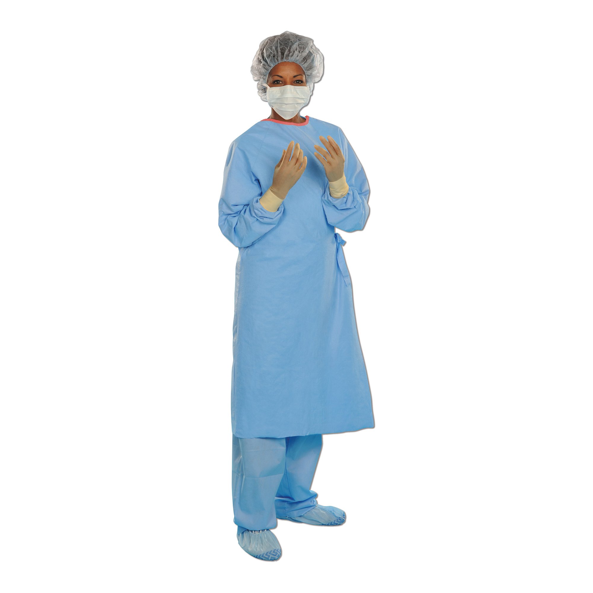 O&M Halyard Inc - 41735 Aero Blue Surgical Gown with Towel