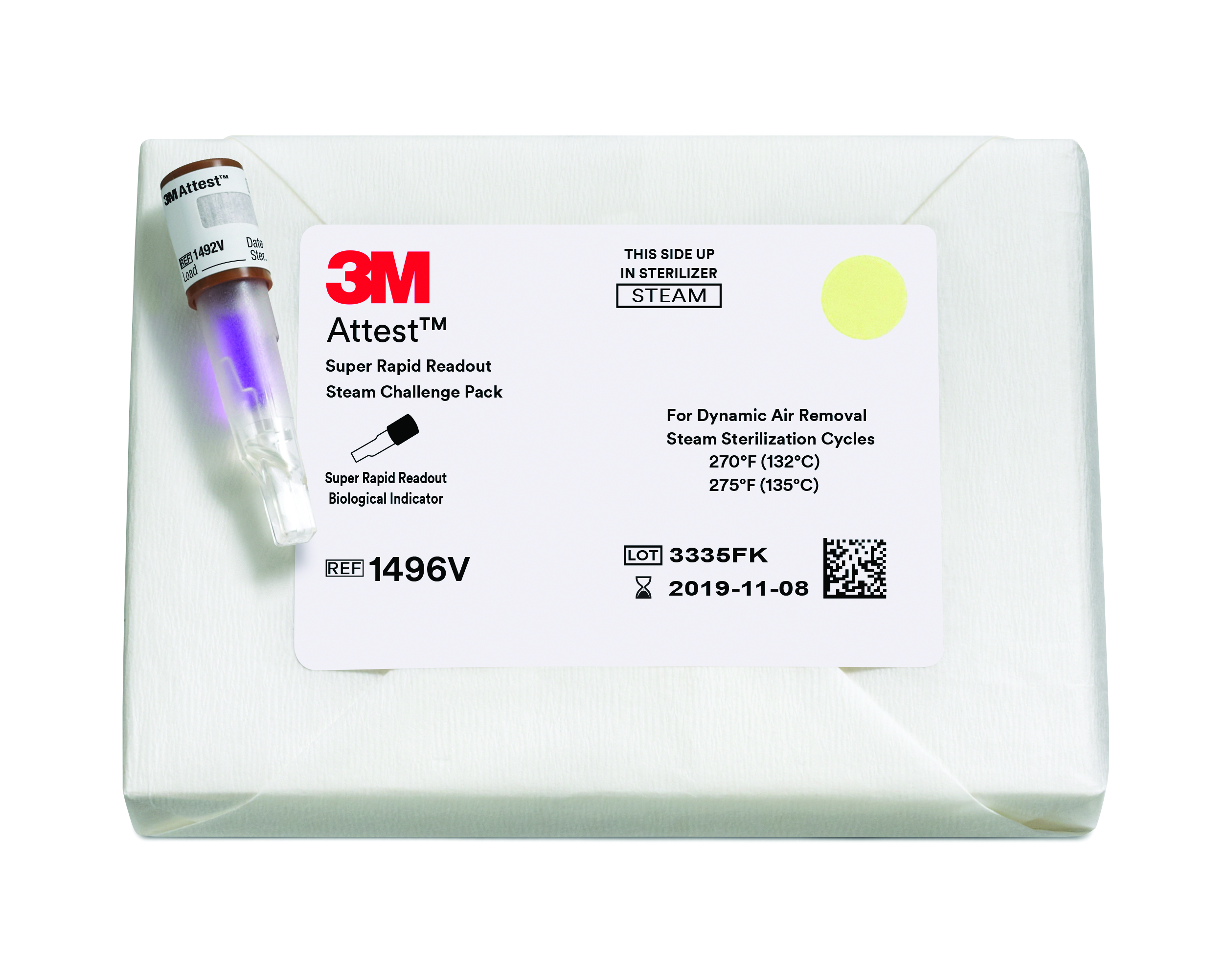 Attest Super Rapid Readout Sterilization Indicator Challenge Pack 1496VF by Solventum