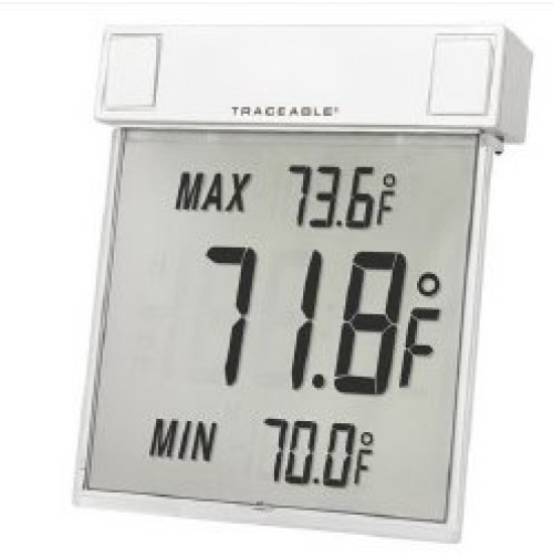 Traceable Big-Digit See-Thru Digital Thermometer 90080-10 by Cole-Parmer/Antylia Scientific