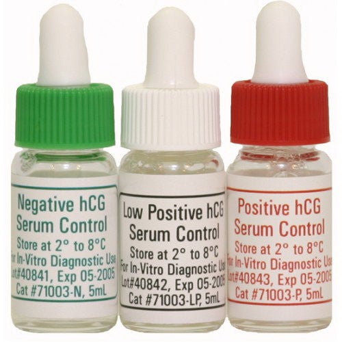 Germaine Laboratories Inc - 71003 Reproductive Endocrinology Control Set Human Chorionic Godadotropin (hCG) Serum Negative / Low Positive / Positive Level 3 X 2.5 mL