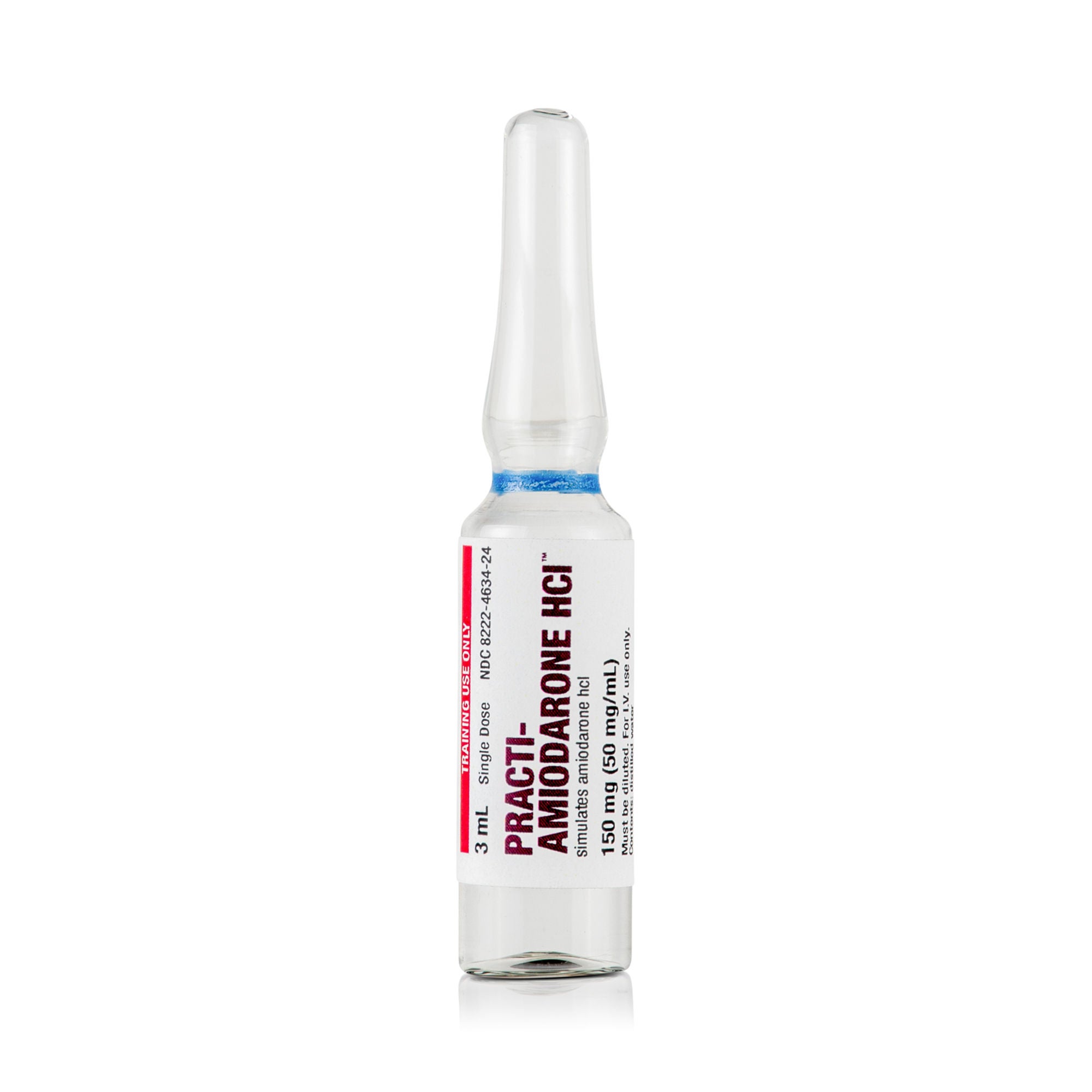 Wallcur - 428AD Clinical Training Medication Practi-Amiodarone HCl™ Liquid Ampule 3 mL