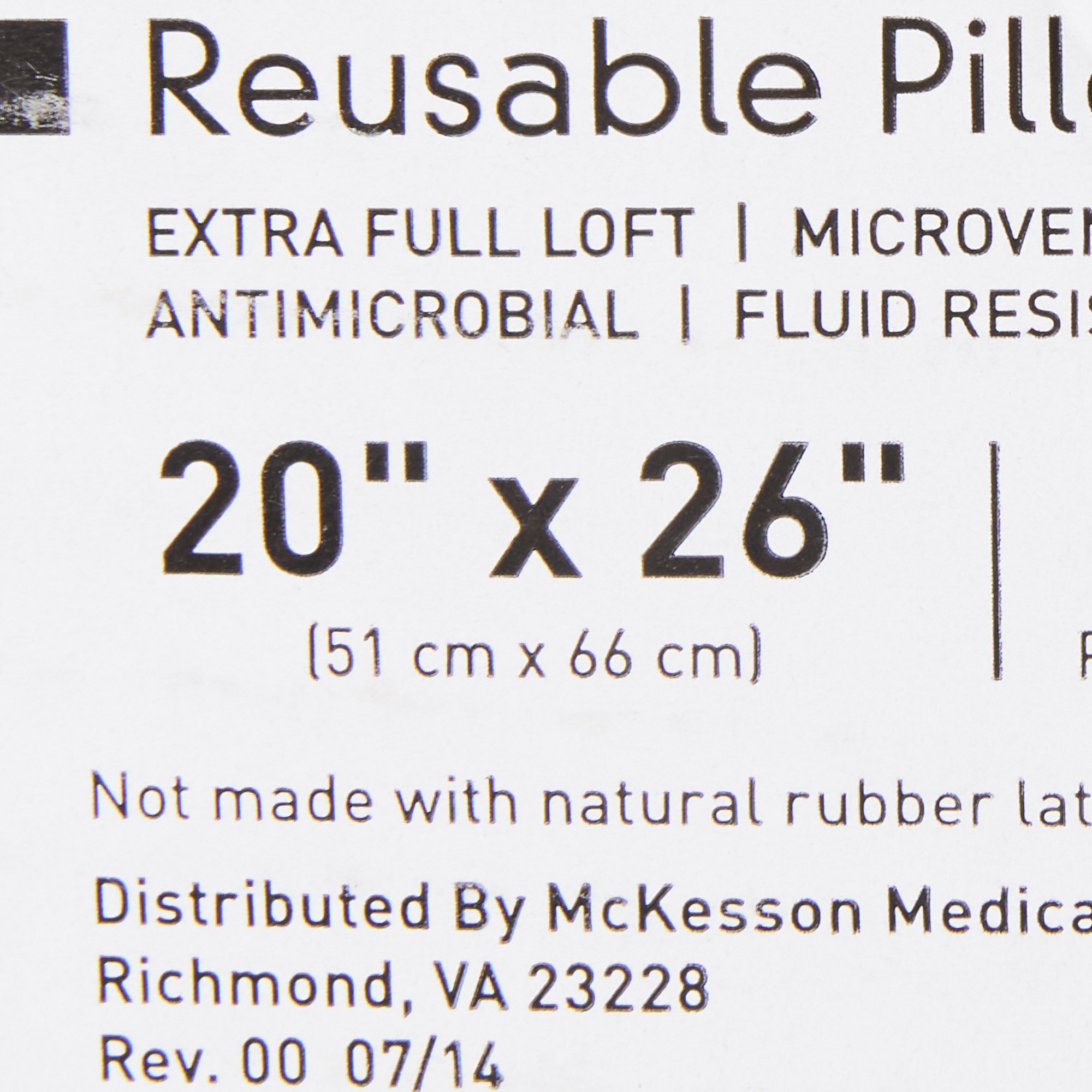 McKesson Brand - 41-2026-WXF McKesson Reusable Bed Pillow