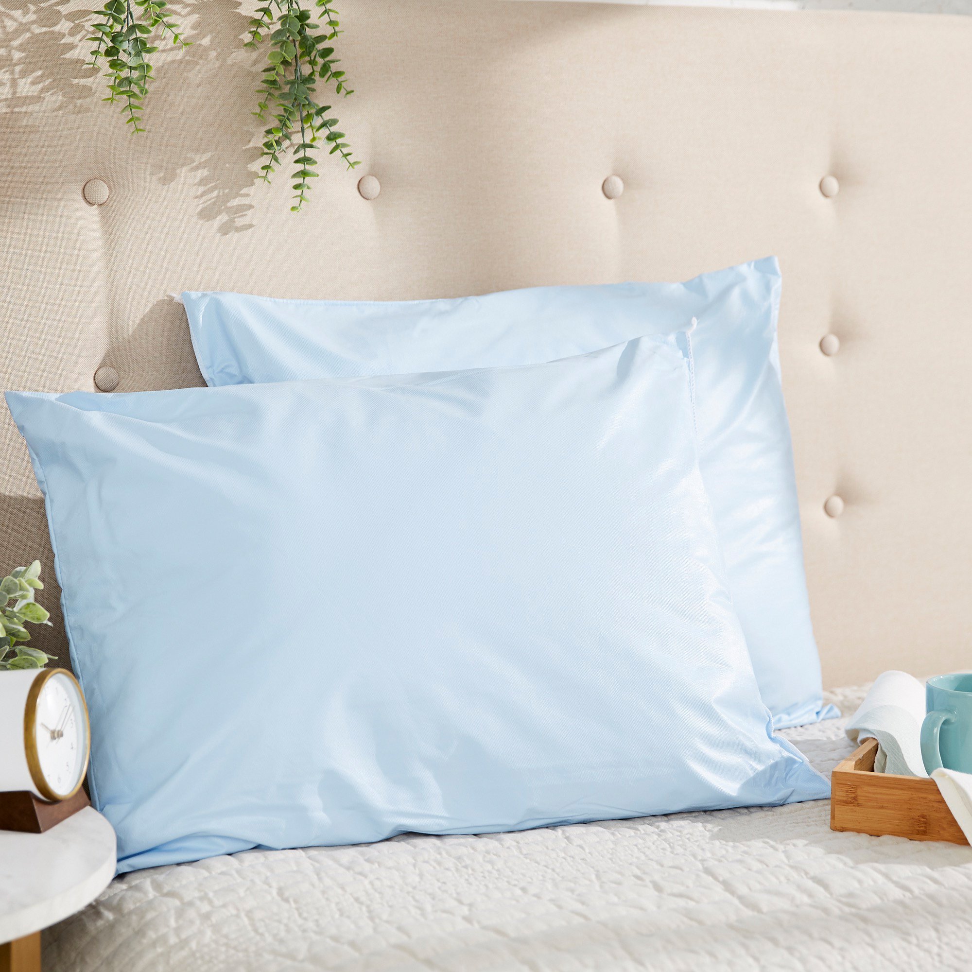 McKesson Brand 41-2026-BXF - McKesson Reusable Bed Pillow, 20 x 26 Inch, Blue - 1/Each, 12/Box