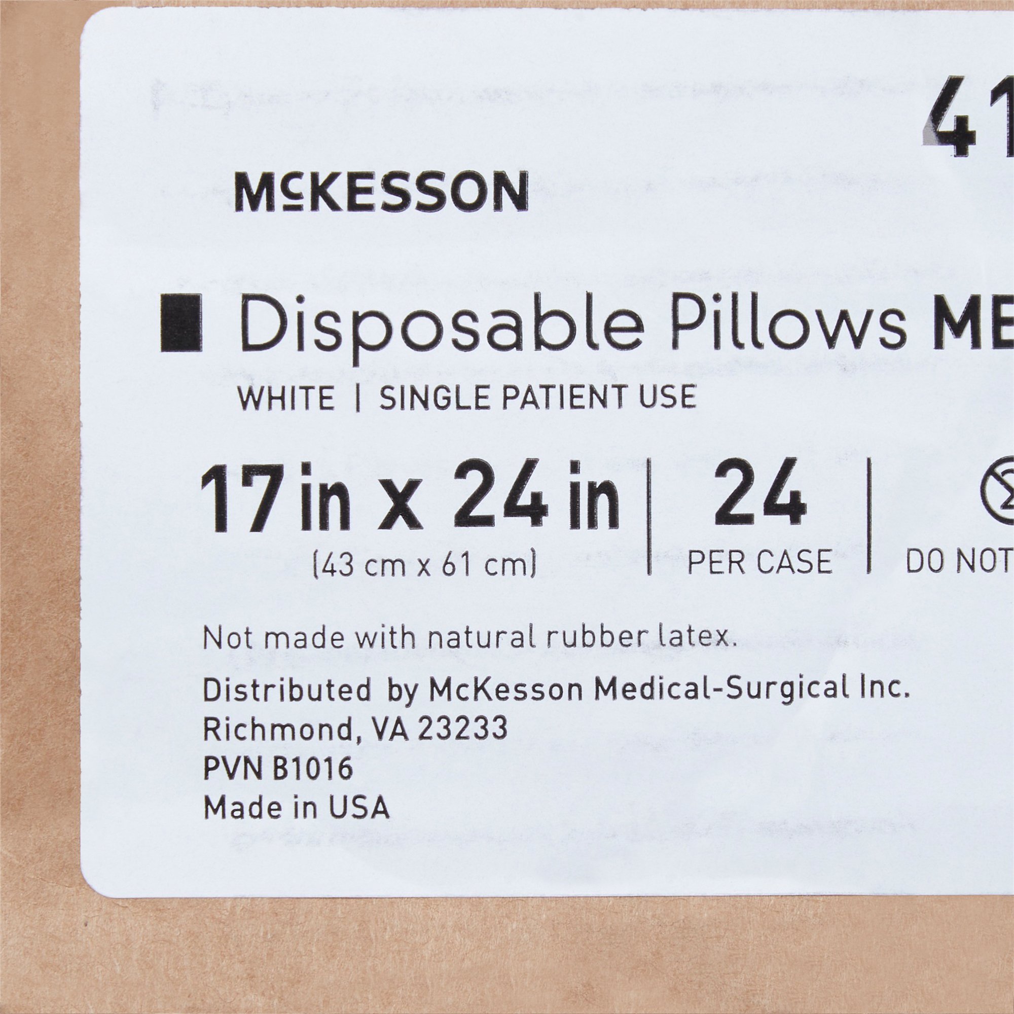 McKesson Brand 41-1724-M - McKesson Disposable Bed Pillow - 1/Each, 24/Case