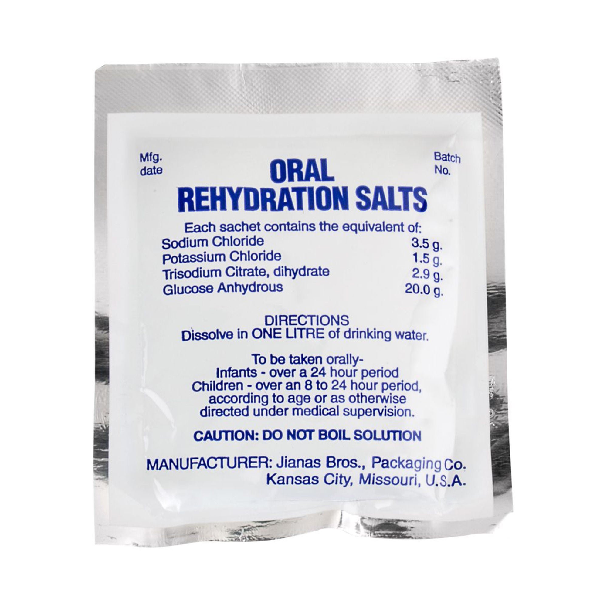 Jianas Brothers Packaging Co - 8809 Jianas Brothers Oral Rehydration Salts