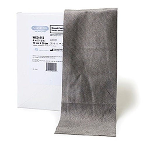 Bravida Medical - WCD-412 Silver Wound Contact Layer Dressing Silverlon® Rectangle Sterile