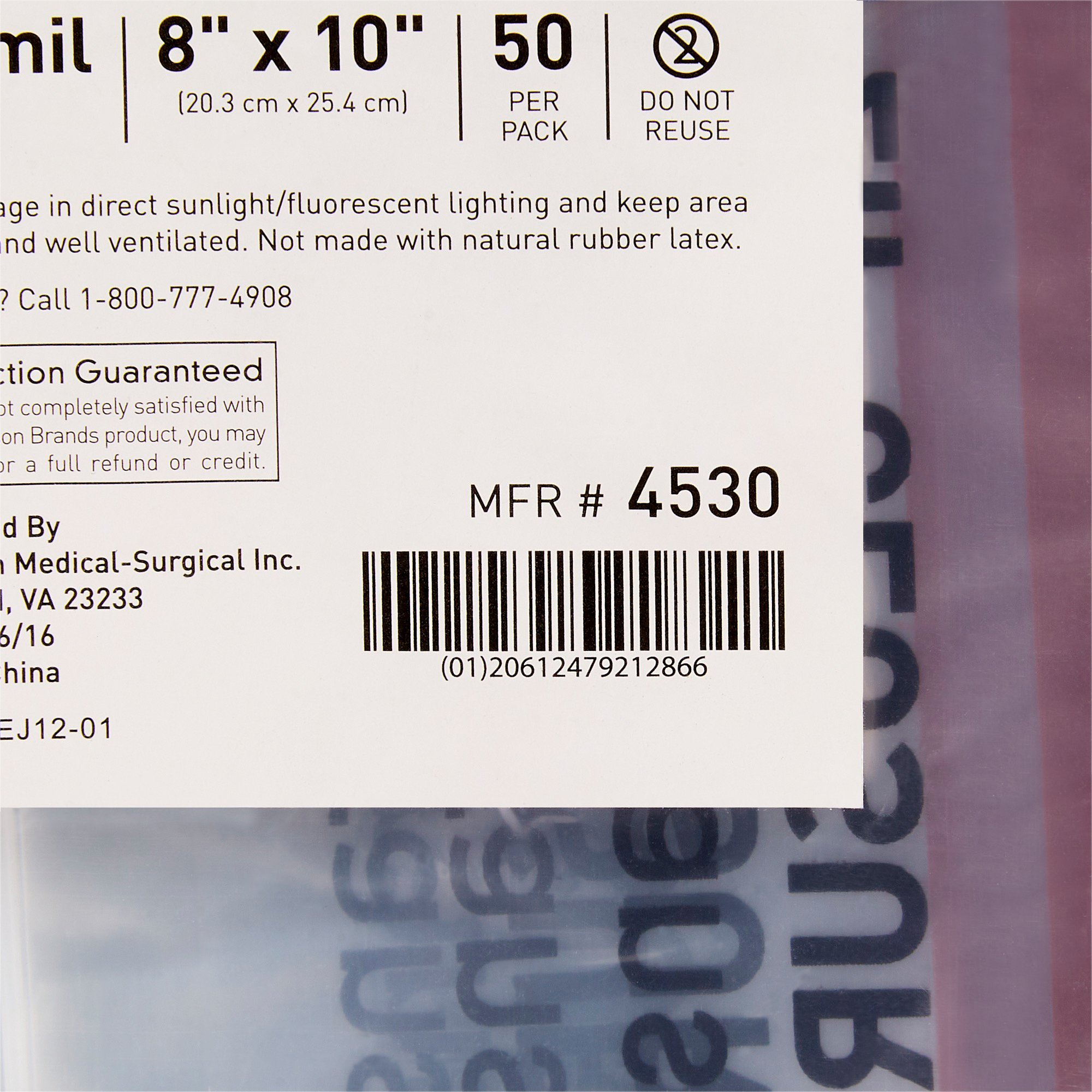 McKesson Brand 4530 - McKesson Specimen Transport Bag, Zip Closure, 8 x 10 Inch - 1/Each, 1000/Case