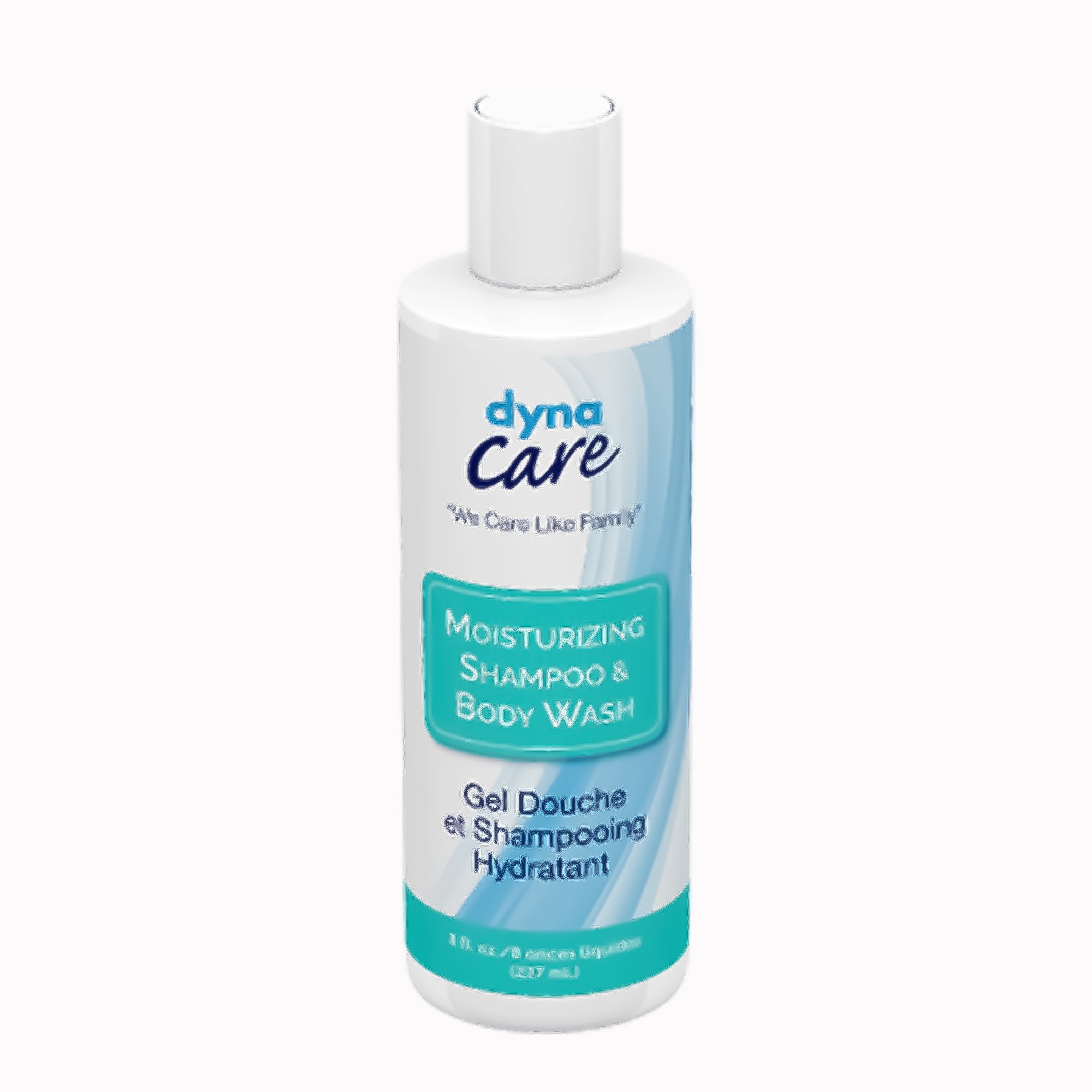 Dynarex 1386 - dynaCare Shampoo and Body Wash, 8-ounce Flip-Top Bottle - 1/Each, 48/Case
