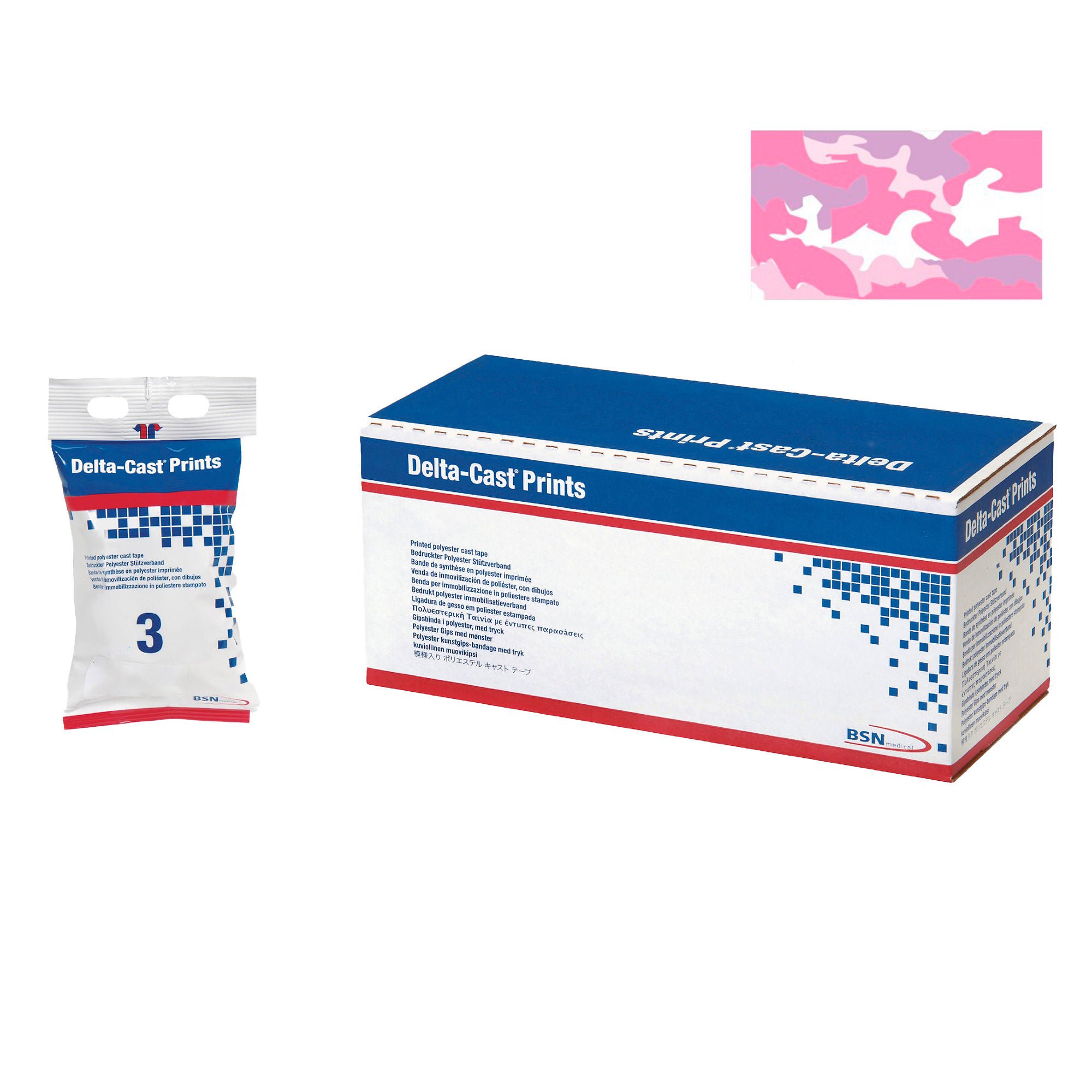 BSN Medical - 7227341 Delta-Cast® Pink Camouflage Cast Tape