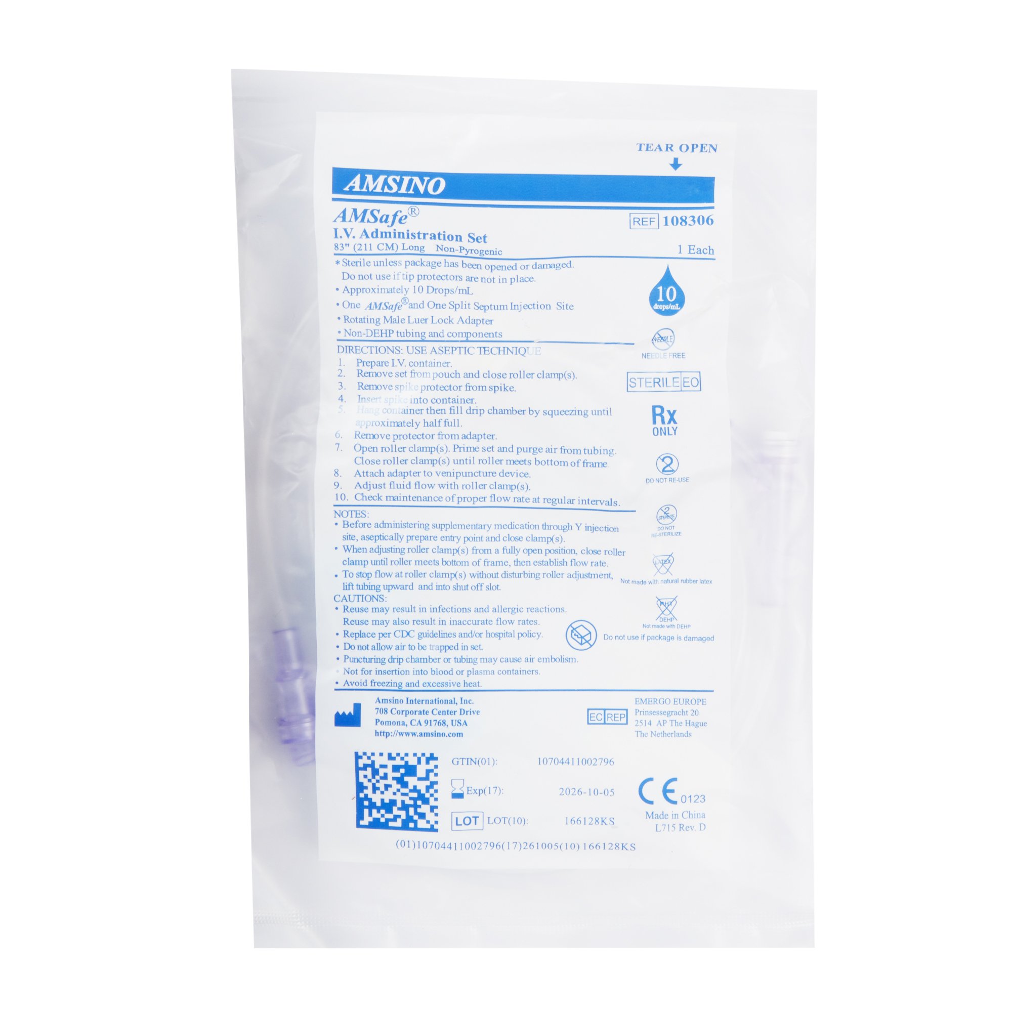 Amsino International - 108306 Amsino Administration Set