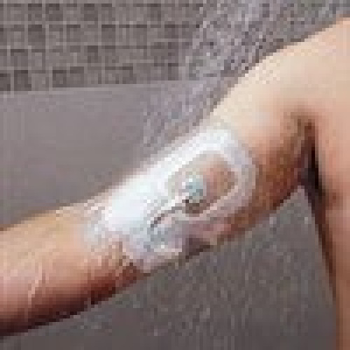 Medline - SG7X7 IV Site Barrier Protector ShowerGuard™ 7 X 7 Inch Square NonSterile