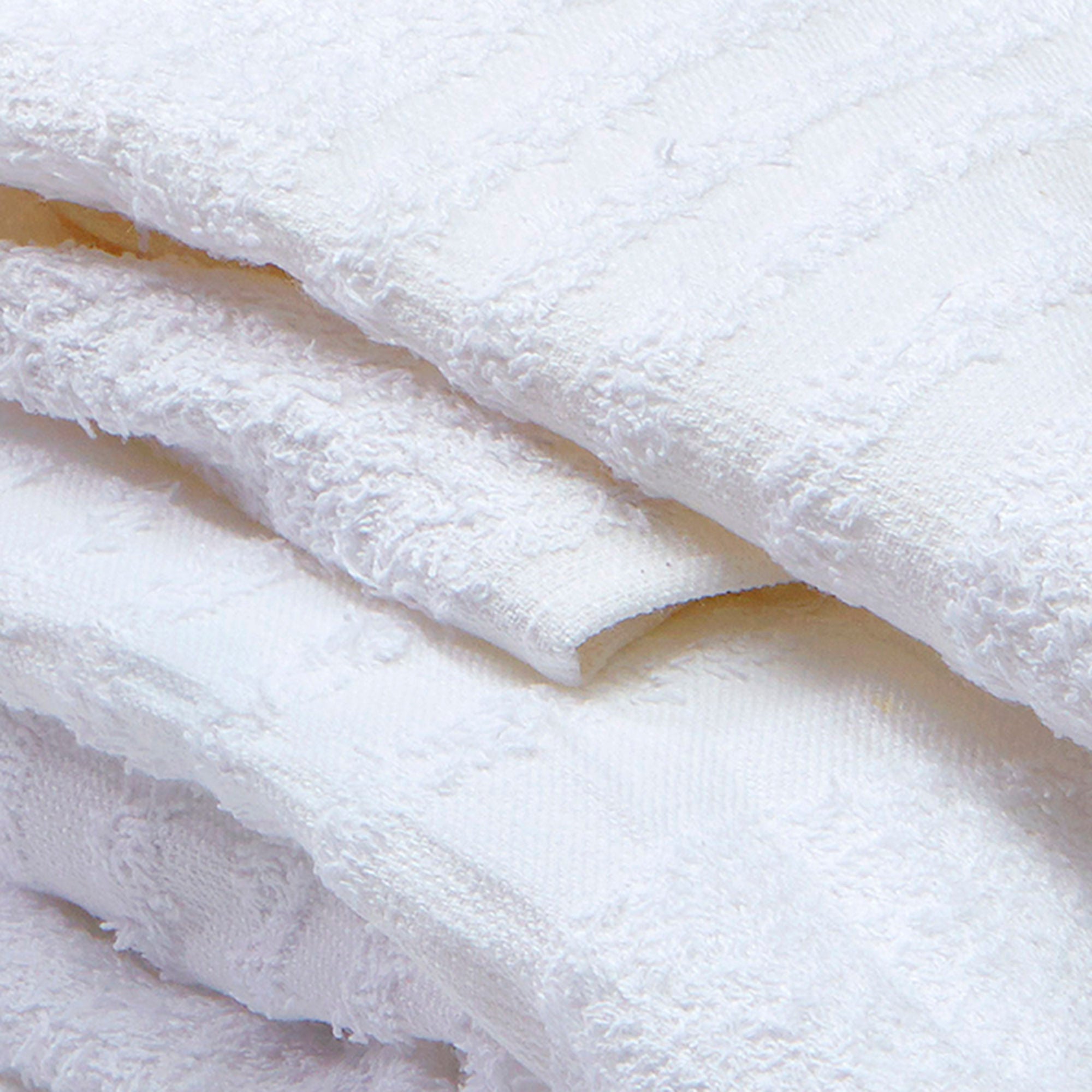 The Pillow Factory Division - 52228-616 Washcloth Elegance Plus 12 X 12 Inch White Reusable