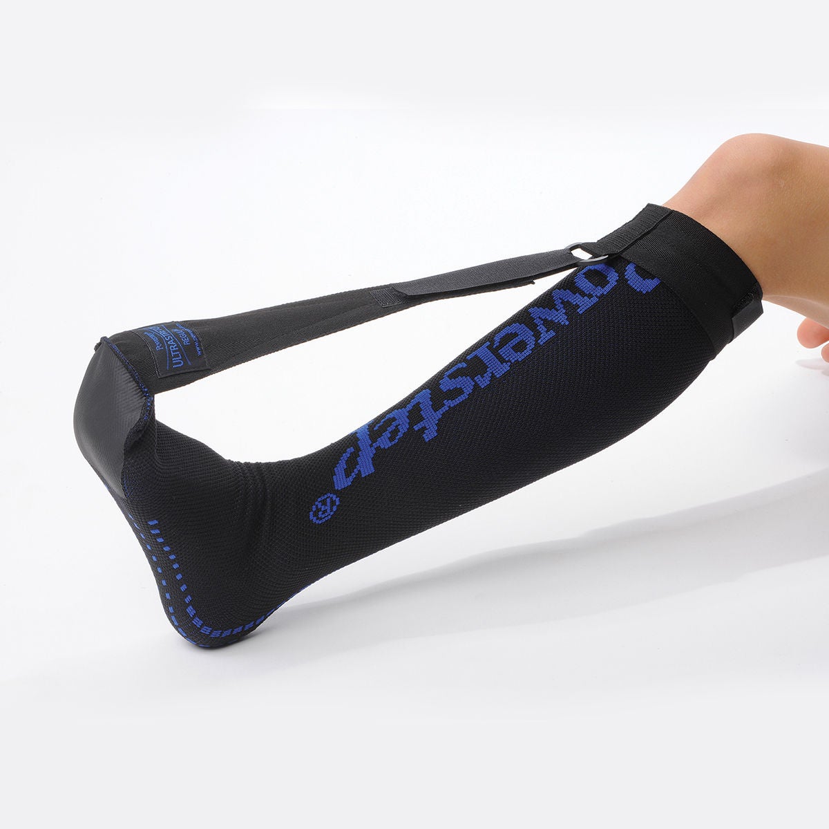 Powerstep - 7001-00R Plantar Fasciitis Night Sock UltraStretch® Knee High Regular Black Closed Toe