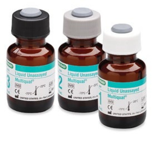 Bio-Rad Laboratories - 698X Unassayed Control Set Multiqual® MiniPak 80 Analytes 3 Levels 3 X 10 mL