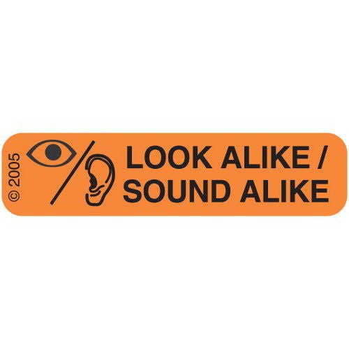 PDC Healthcare - 1-810 Pre-Printed Label Caution Label Orange Paper Contaminated Black Alert Label 3/8 X 1-9/16 Inch