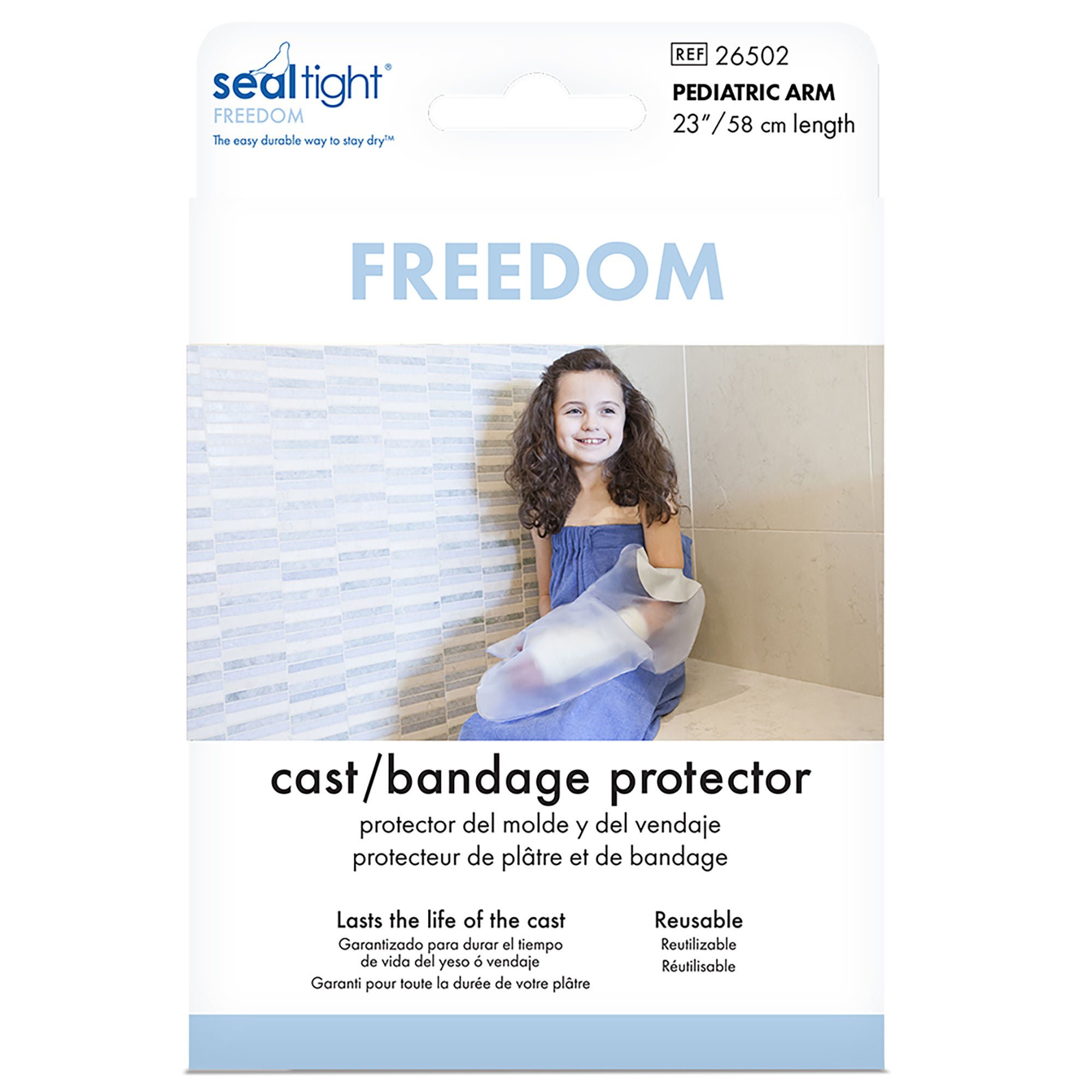 Brownmed - 26502 Arm Cast Protector SEAL-TIGHT® Pediatric Polyvinyl 23 Inch Length