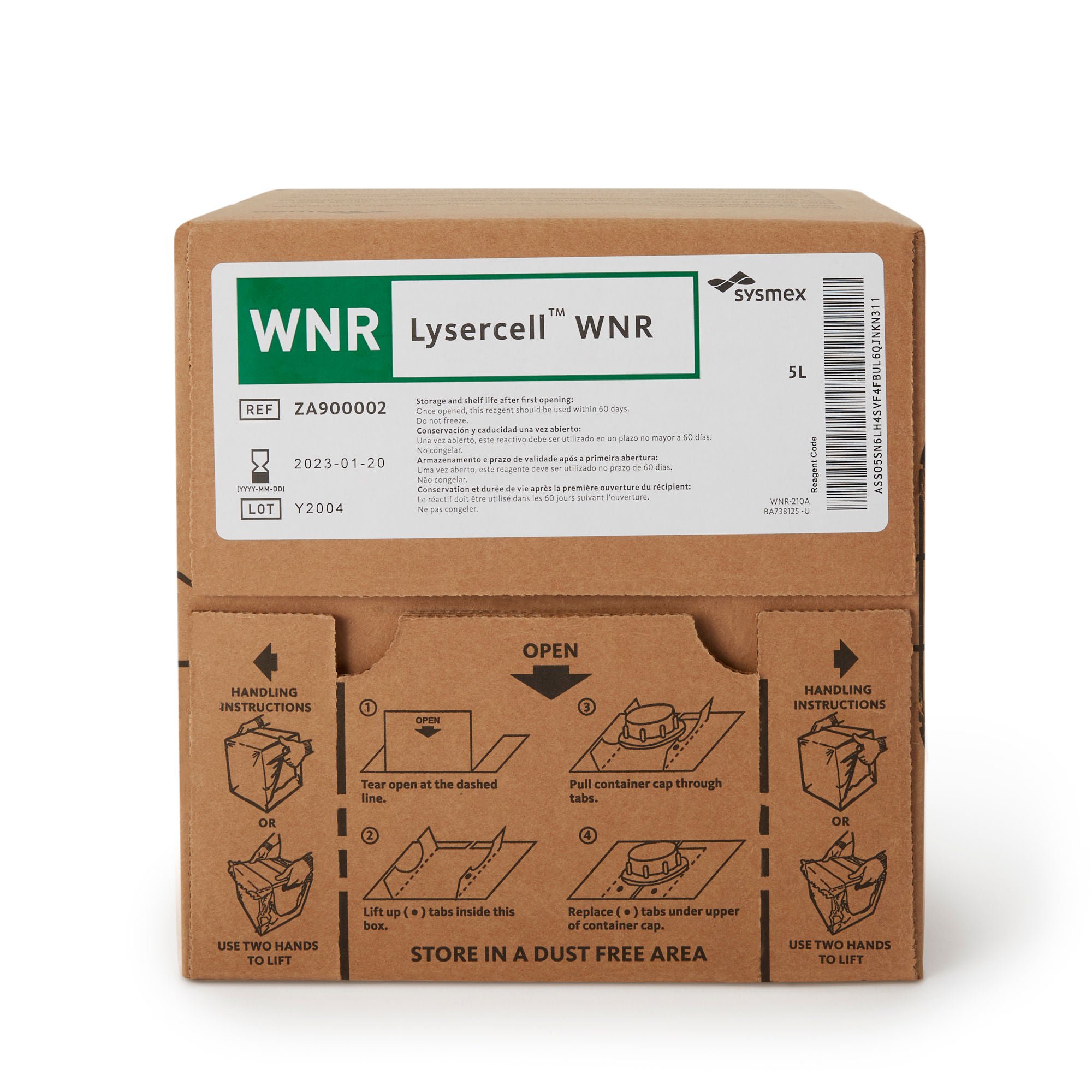 Sysmex America - ZA900002 Hematology Reagent Lysercell® WNR White Blood Cell Count (WBC) For Hematology Analyzer