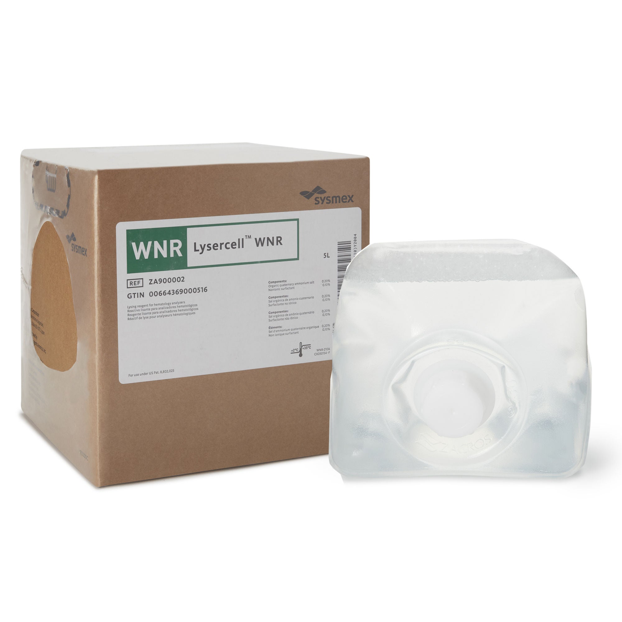 Sysmex America - ZA900002 Hematology Reagent Lysercell® WNR White Blood Cell Count (WBC) For Hematology Analyzer