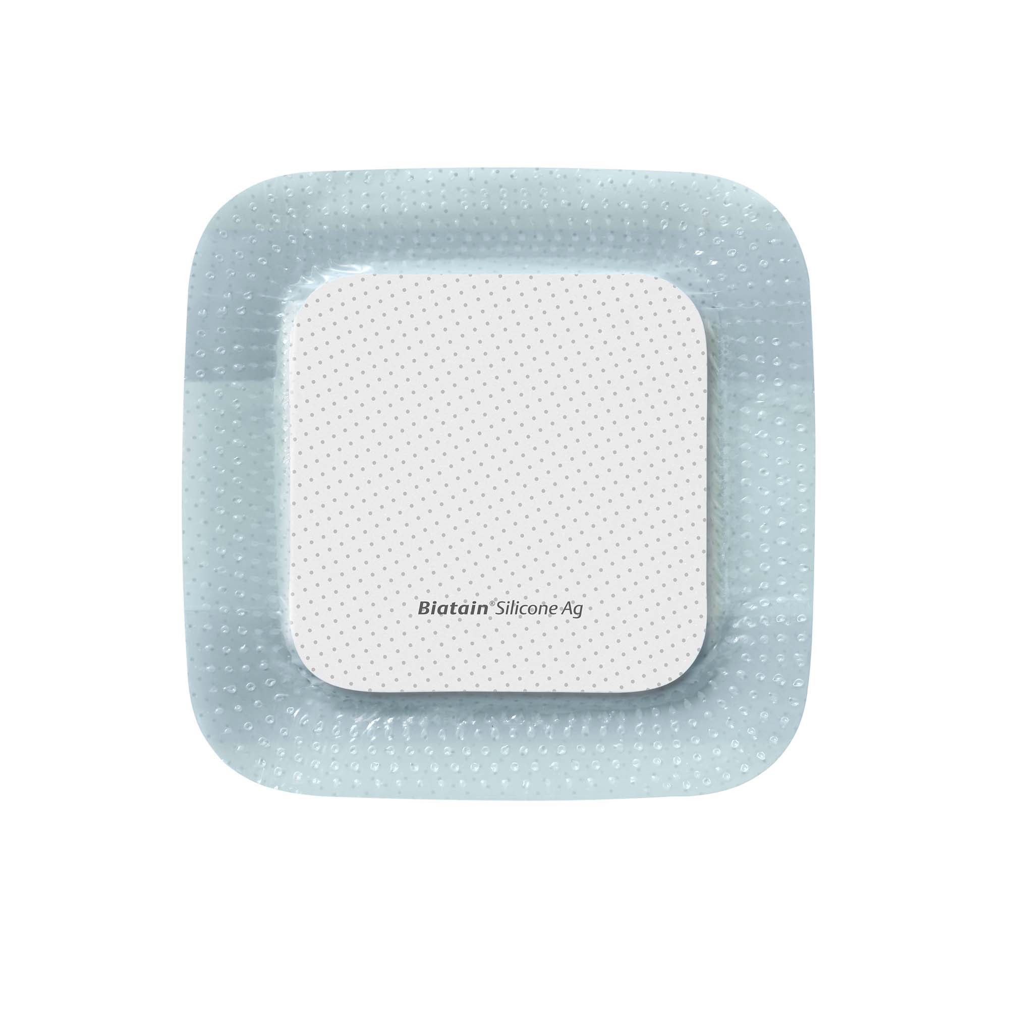 Coloplast - 39637 Silver Silicone Foam Dressing Biatain® Silicone Ag Square Sterile