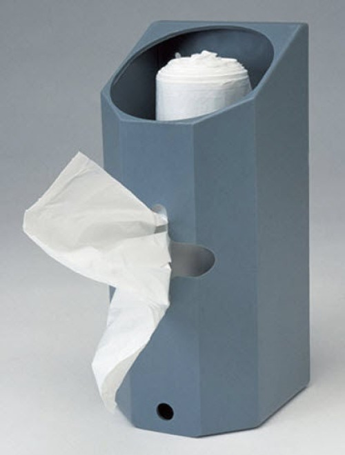 RJ Schinner Co - GH1000 Bag Dispenser Heritage Gray HDPE Manual 1 Roll Surface Mount