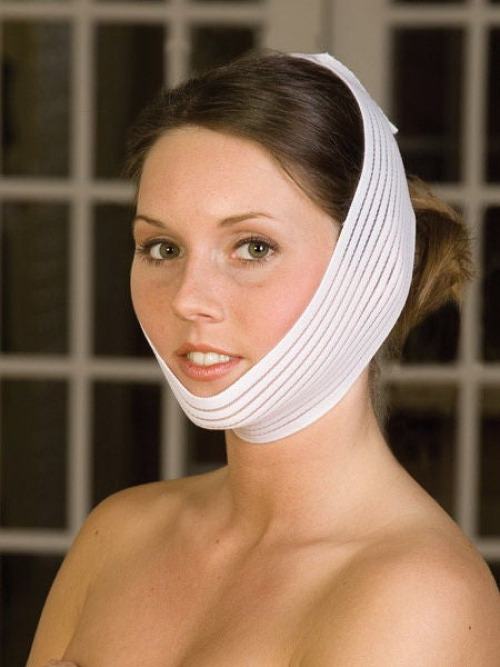 Medico International - T-875W Facial Support Wrap One Size Fits Most Elastic White