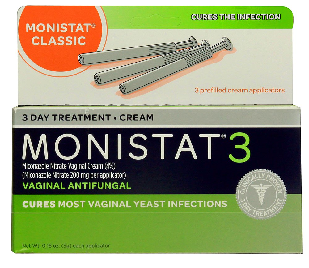 Prestige Medical 63736001518 - Monistat® 3-Day Treatment Vaginal Antifungal Prefilled Cream Applicators - 3/Box