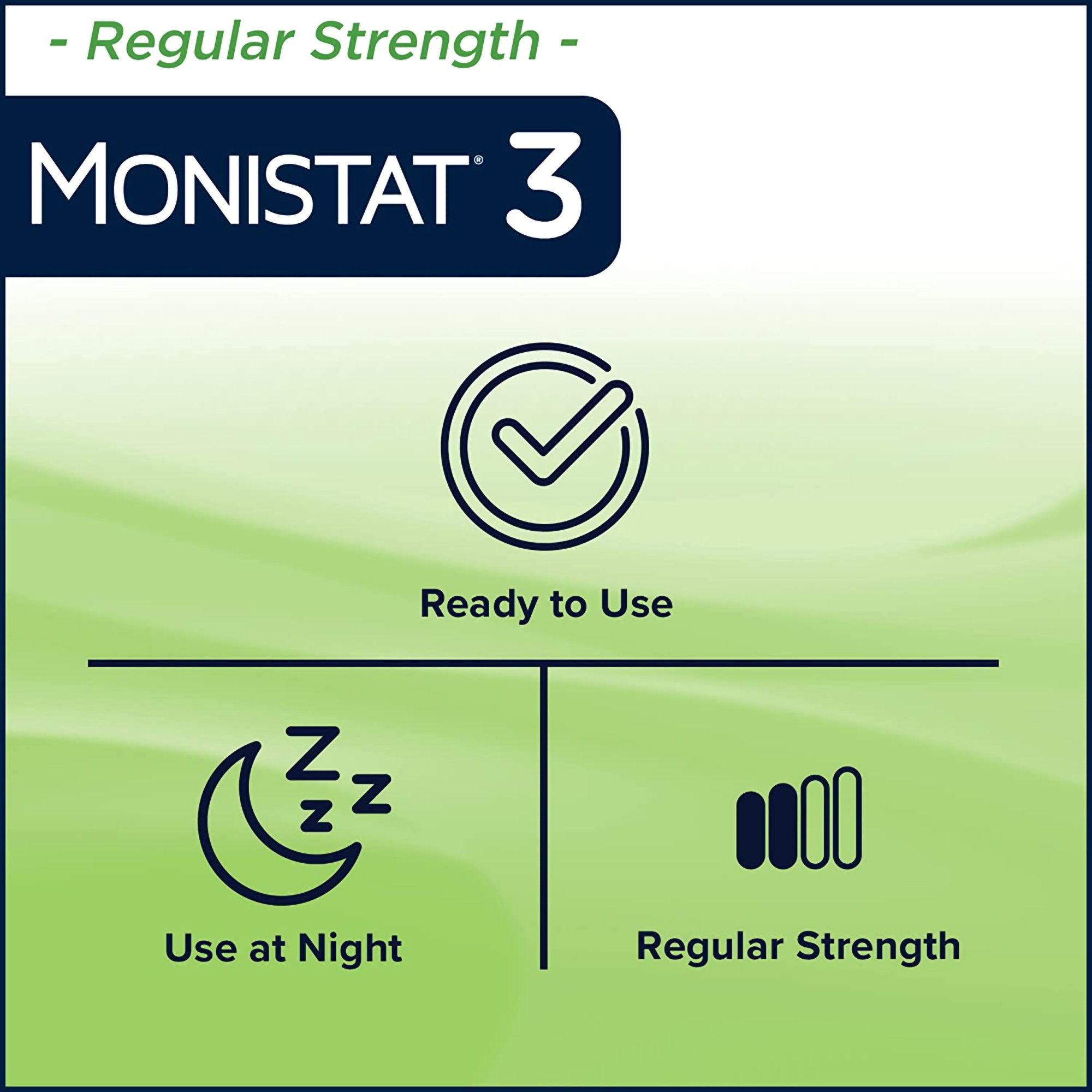 Prestige Medical 63736001518 - Monistat® 3-Day Treatment Vaginal Antifungal Prefilled Cream Applicators - 3/Box