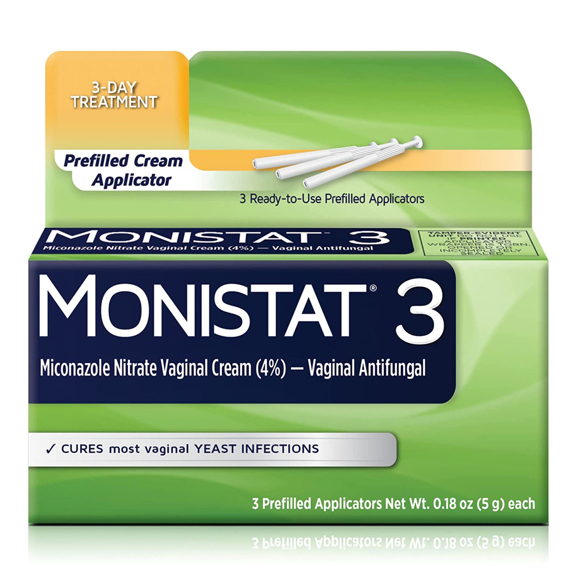 Prestige Medical - 63736001518 Monistat® 3-Day Treatment Vaginal Antifungal Prefilled Cream Applicators