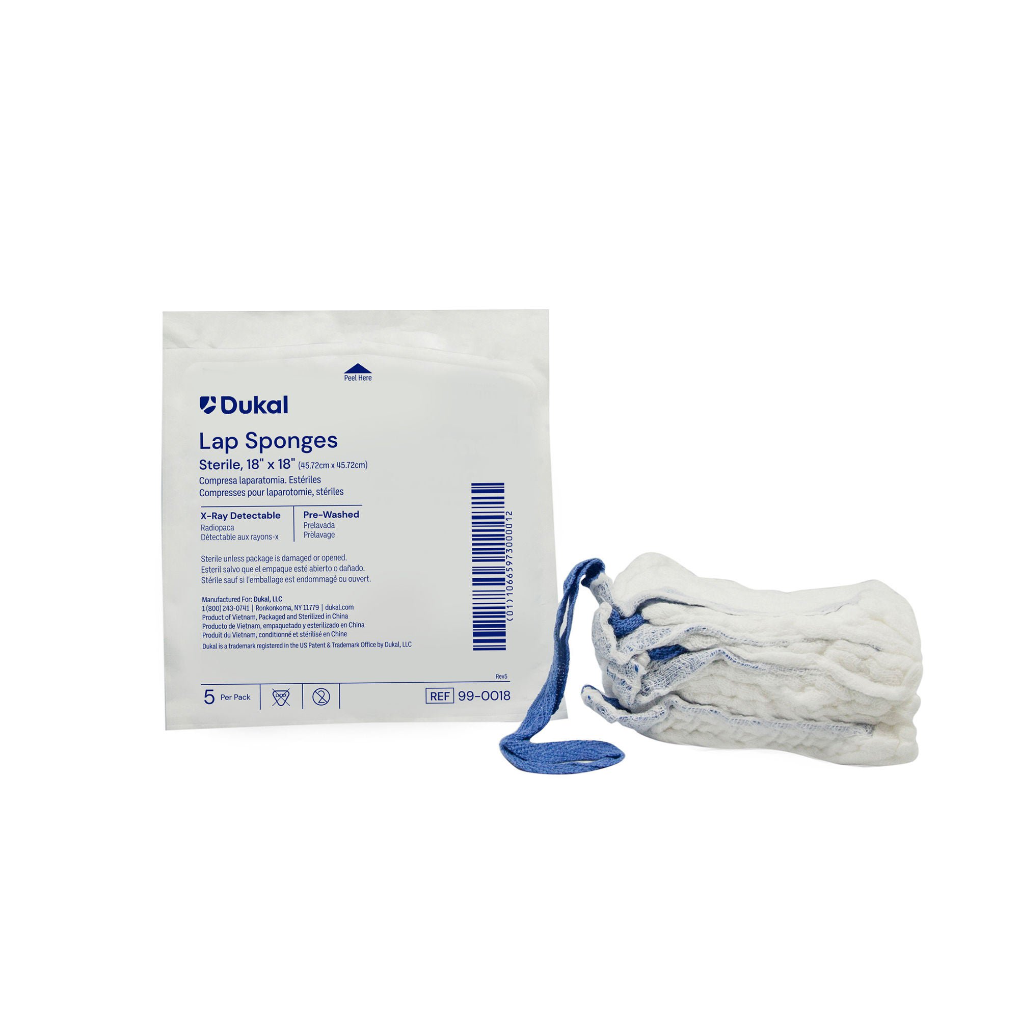 Dukal - 99-0018 Dukal X-Ray Detectable Surgical Laparotomy Sponge