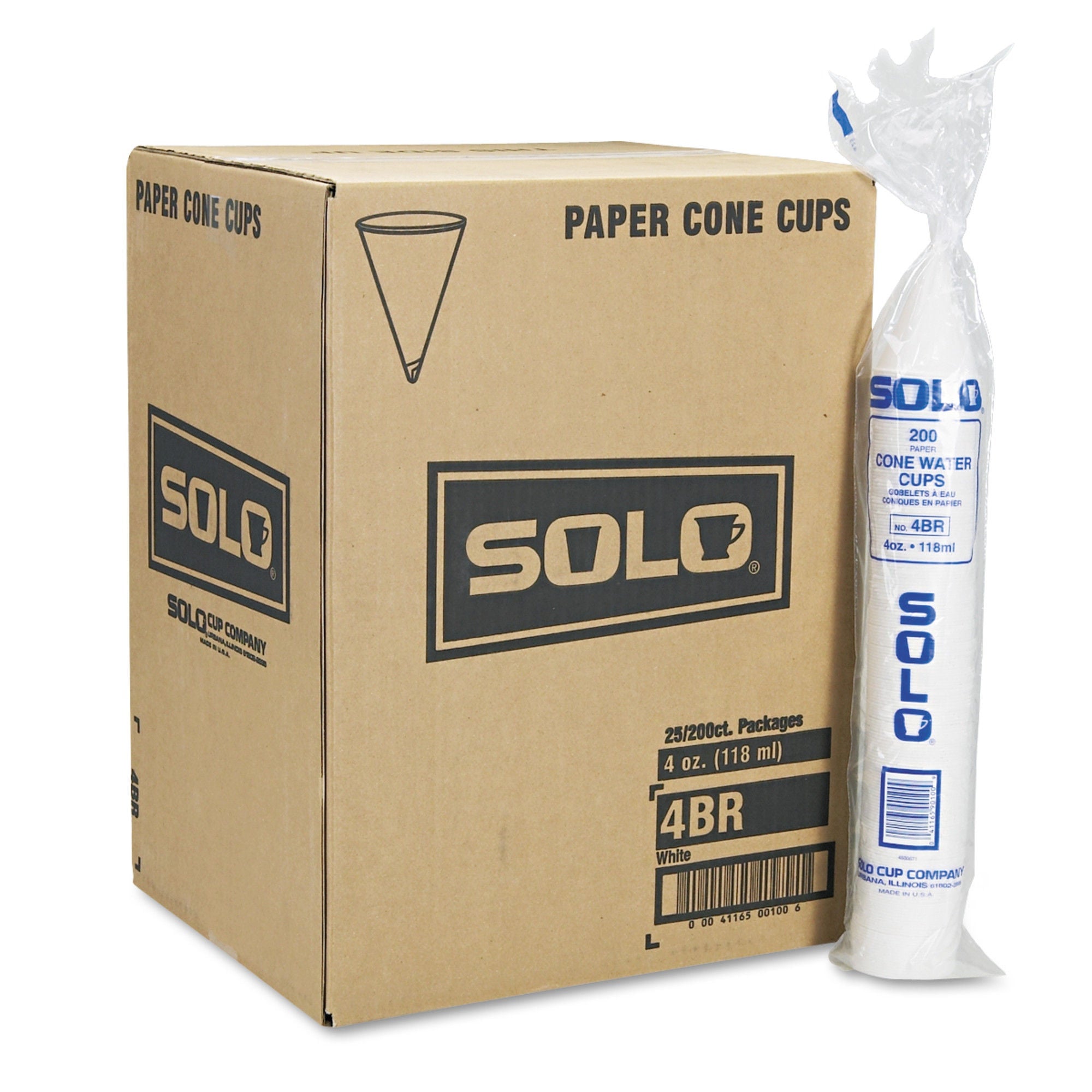 Essendant Co-United Stationers - SCC4BRCT Paper Cone Cup Dart® 4 oz. Paper White Disposable