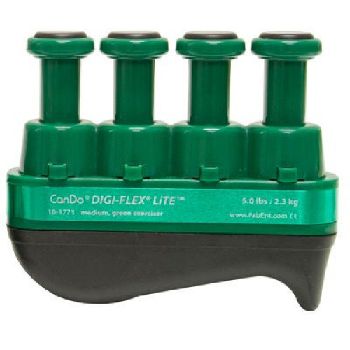 Fabrication Enterprises - 10-3773 Hand Exerciser CanDo® Digi-Flex® LiTE® Green Medium