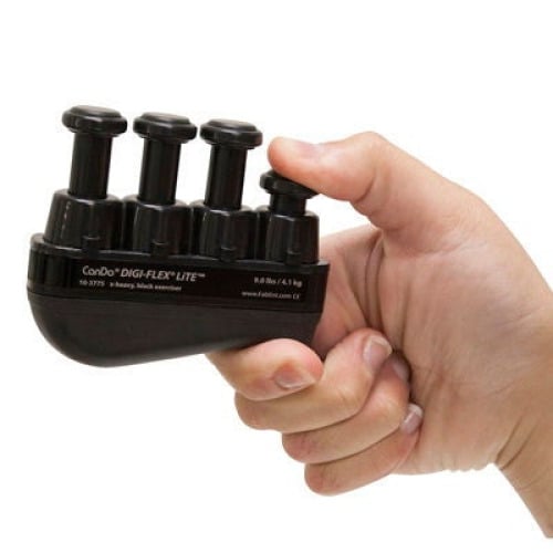 Fabrication Enterprises - 10-3775 Hand Exerciser CanDo® Digi-Flex® LiTE® Black X-Heavy