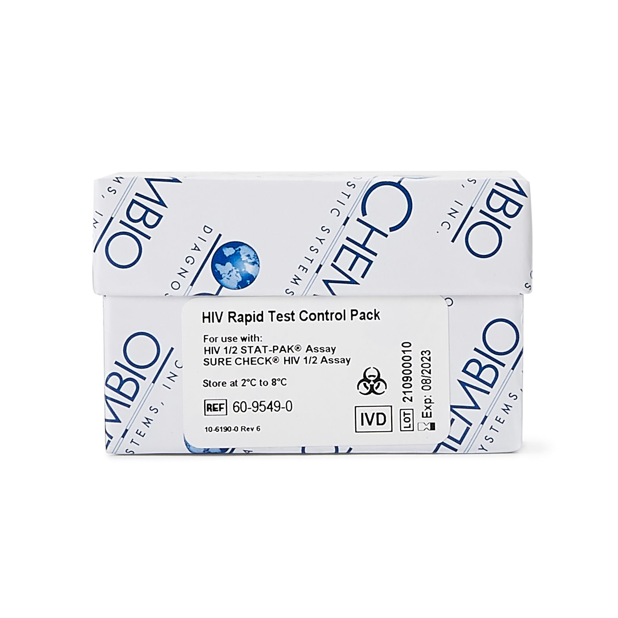 Chembio Diagnostic - 60-9549-0 Control Set HIV-1/2 Nonreactive / HIV-1 Reactive / HIV-2 Reactive 3 X 0.25 mL