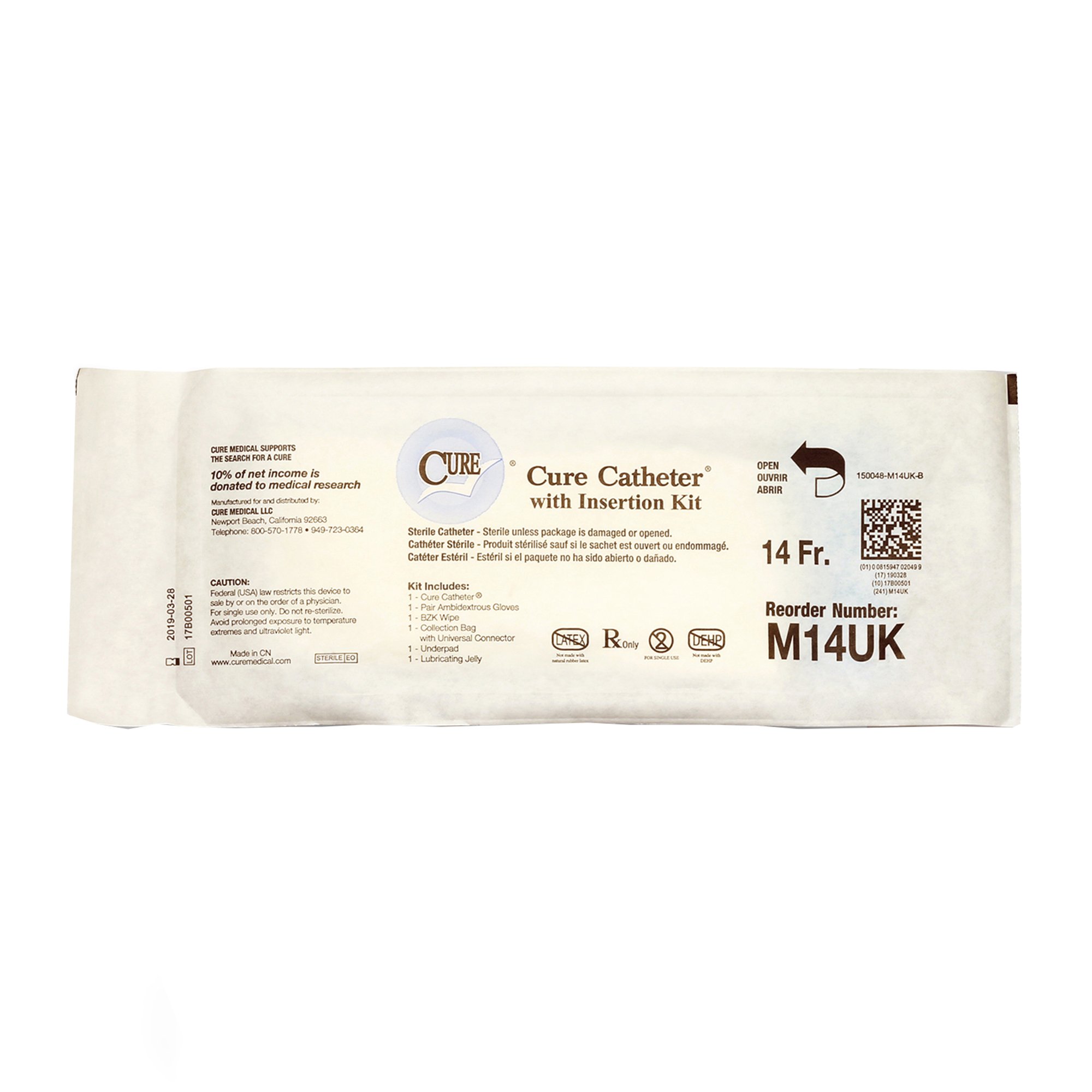 ConvaTec - M14UK Cure Medical® Urethral Catheter