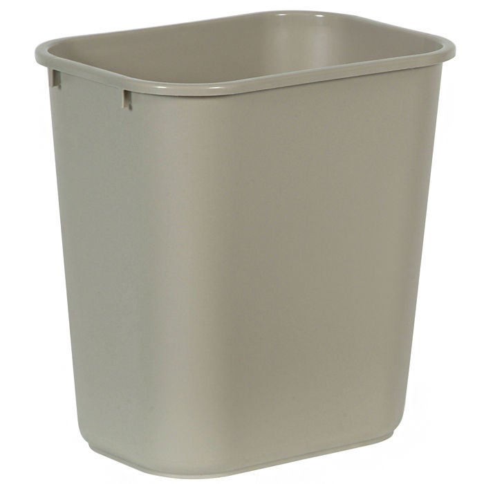 RJ Schinner Co - FG295600BEIG Trash Can Deskside 28-1/8 Quart / 7 gal. Beige LLDPE Rectangular