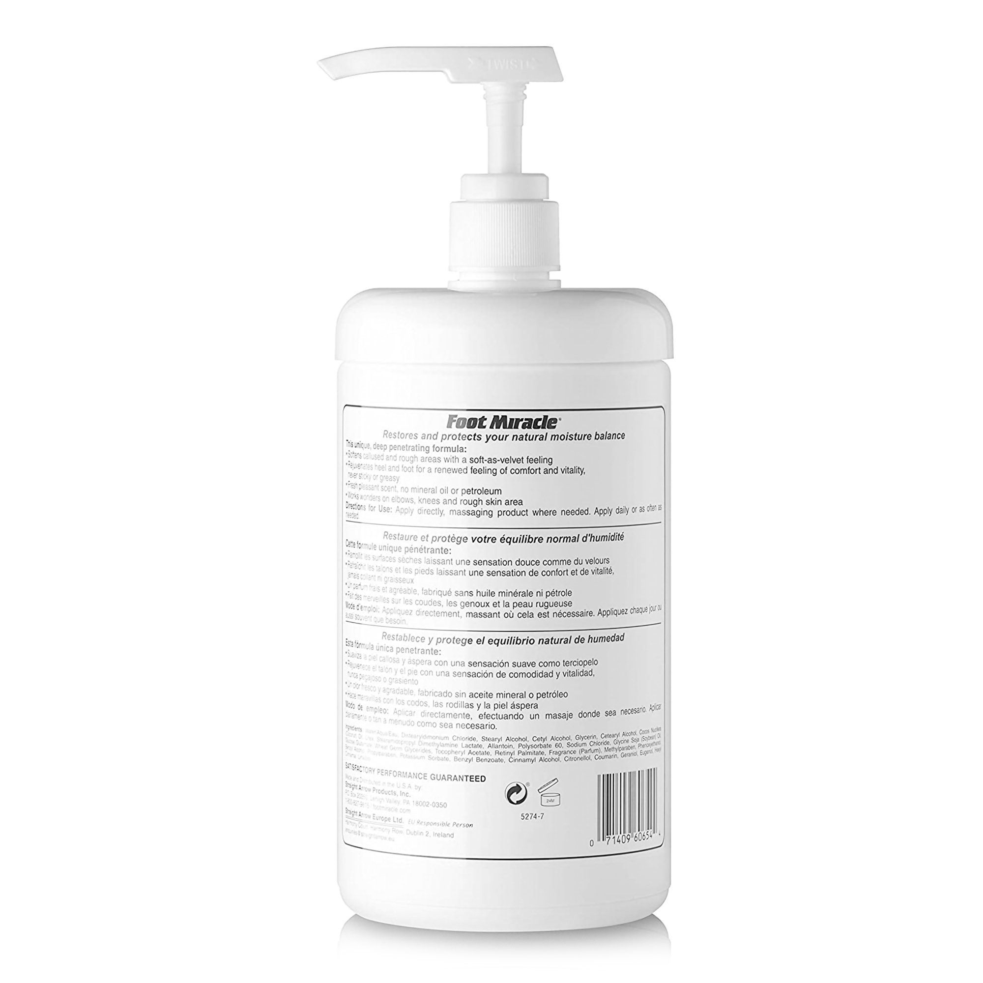 Straight Arrow Products 60656 - Foot Miracle® Therapeutic Cream, 32 oz. Bottle - 1/Each, 6/Case