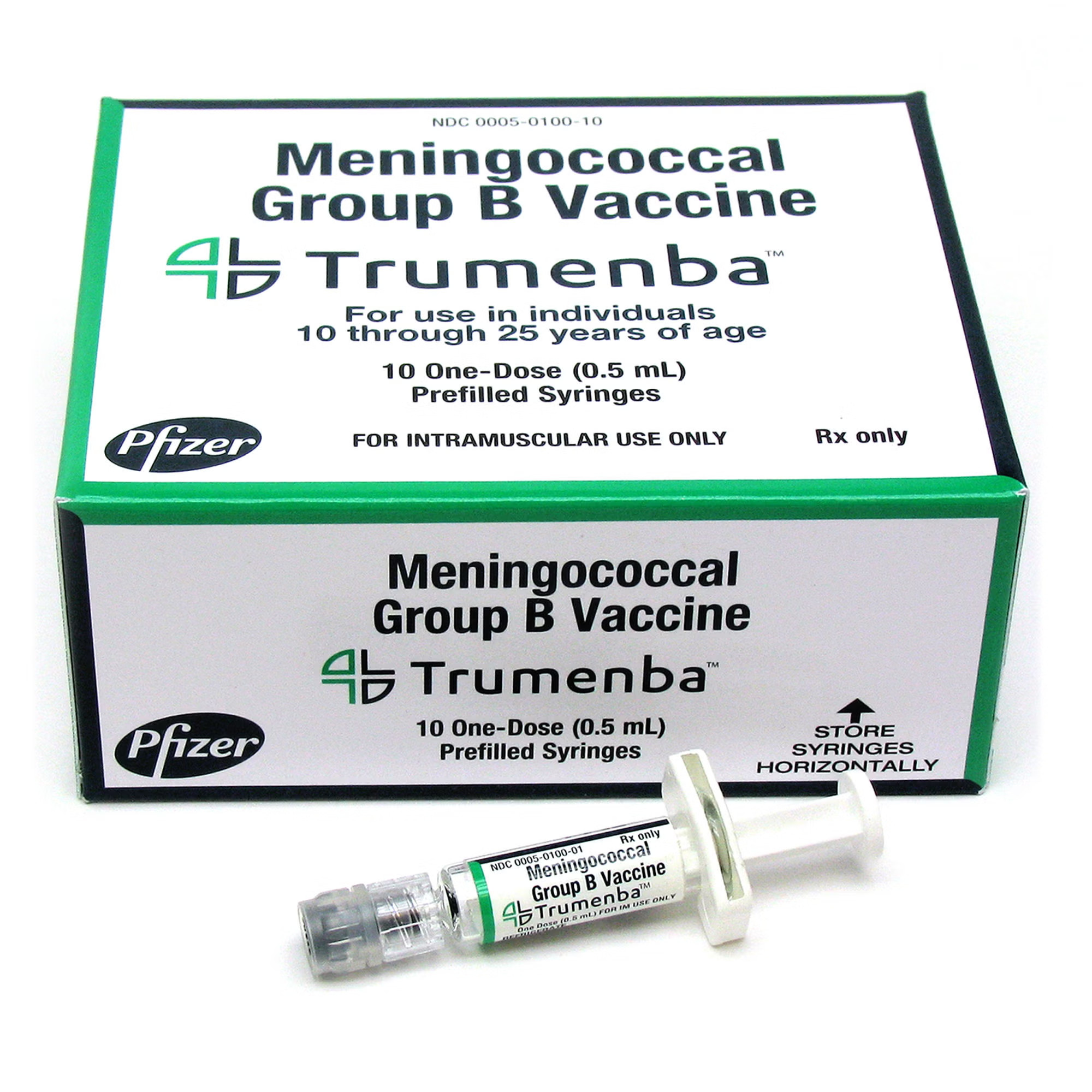 Pfizer (Non-COVID) - 00005010010 Trumenba® Meningococcal Group B Vaccine 120 mcg / 0.5 mL Injection 0.5 mL