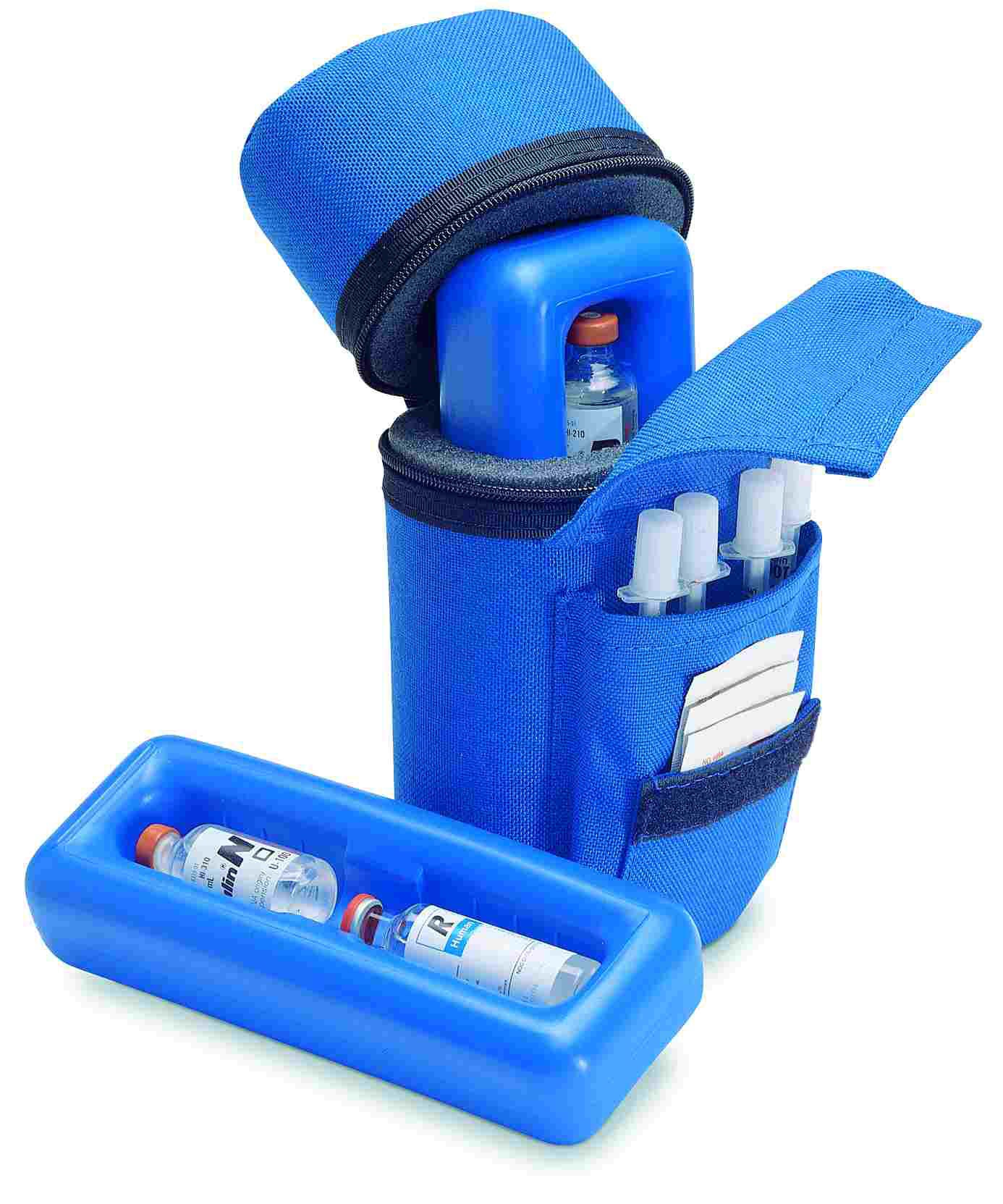 Medicool Inc - INSPROTECT Insulin Protector Case Medicool Blue Nylon 3 X 4 X 8 Inch