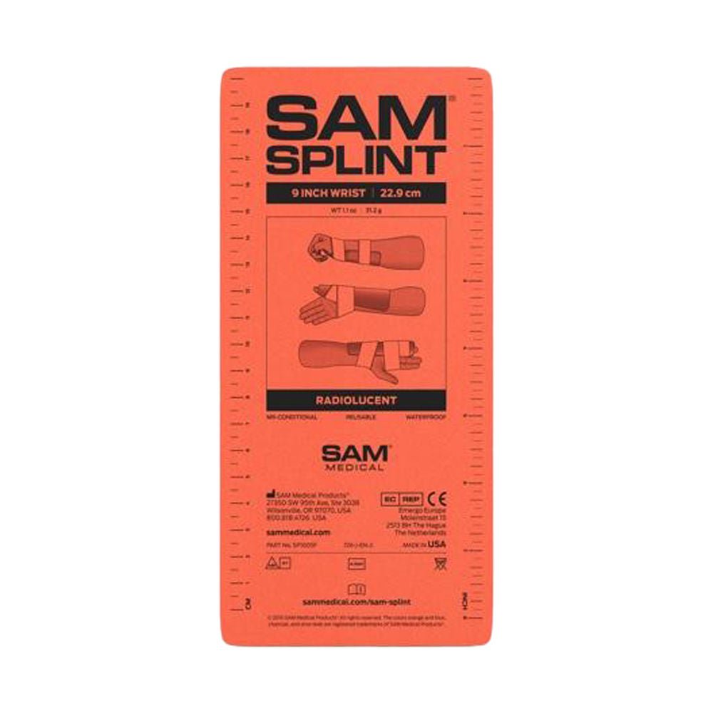 The Seaberg Company - SP500-OB-EN SAM® Moldable Splint Foam / Aluminum Orange 4-1/4 X 9 Inch