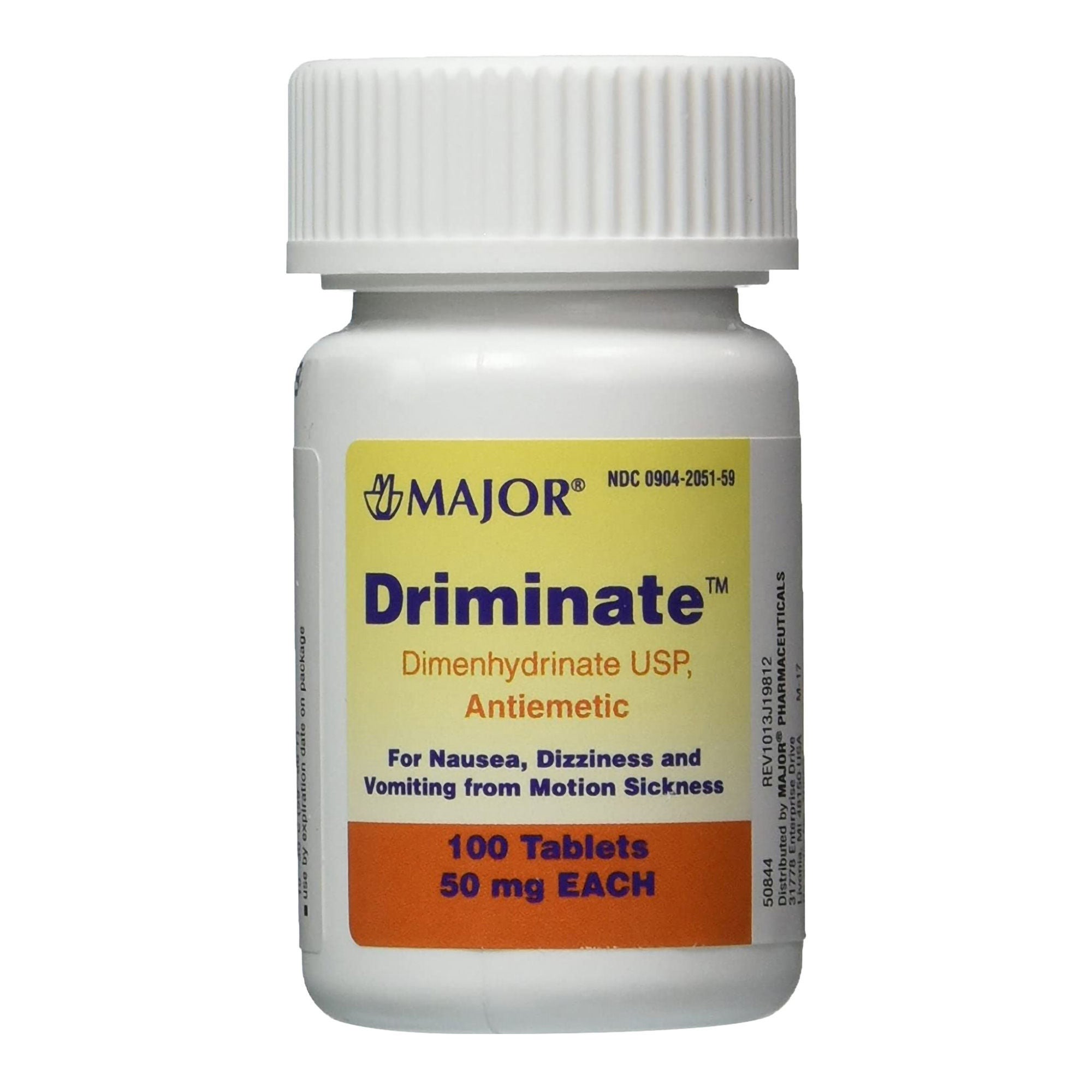 Major Pharmaceuticals - 00904205159 Major® Driminate Dimenhydrinate Nausea Relief
