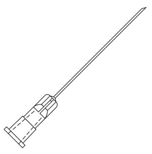 Oasis - 4004C Retrobulbar Needle Oasis® Atkinson Style 23 Gauge 1-1/2 Inch Length Sterile