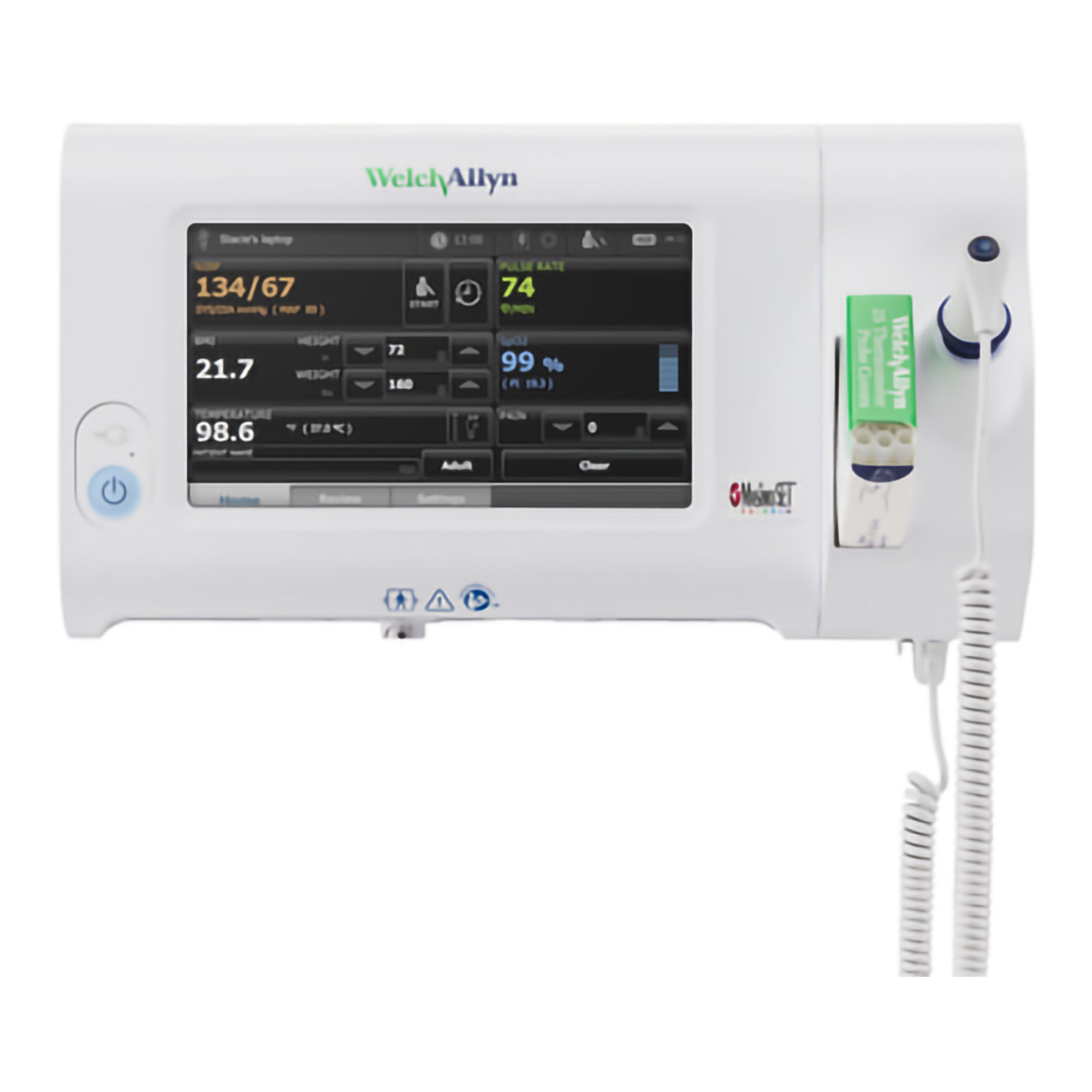 Welch Allyn - 75ME-B Patient Monitor Connex® Monitoring / Spot check NIBP, SpO2, Temperature Battery Operated
