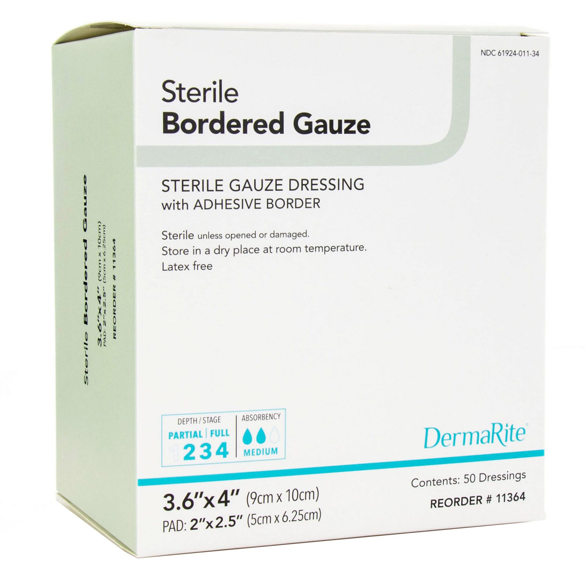 Sion Brands LLC - 11364 DermaRite® Gauze Adhesive Dressing