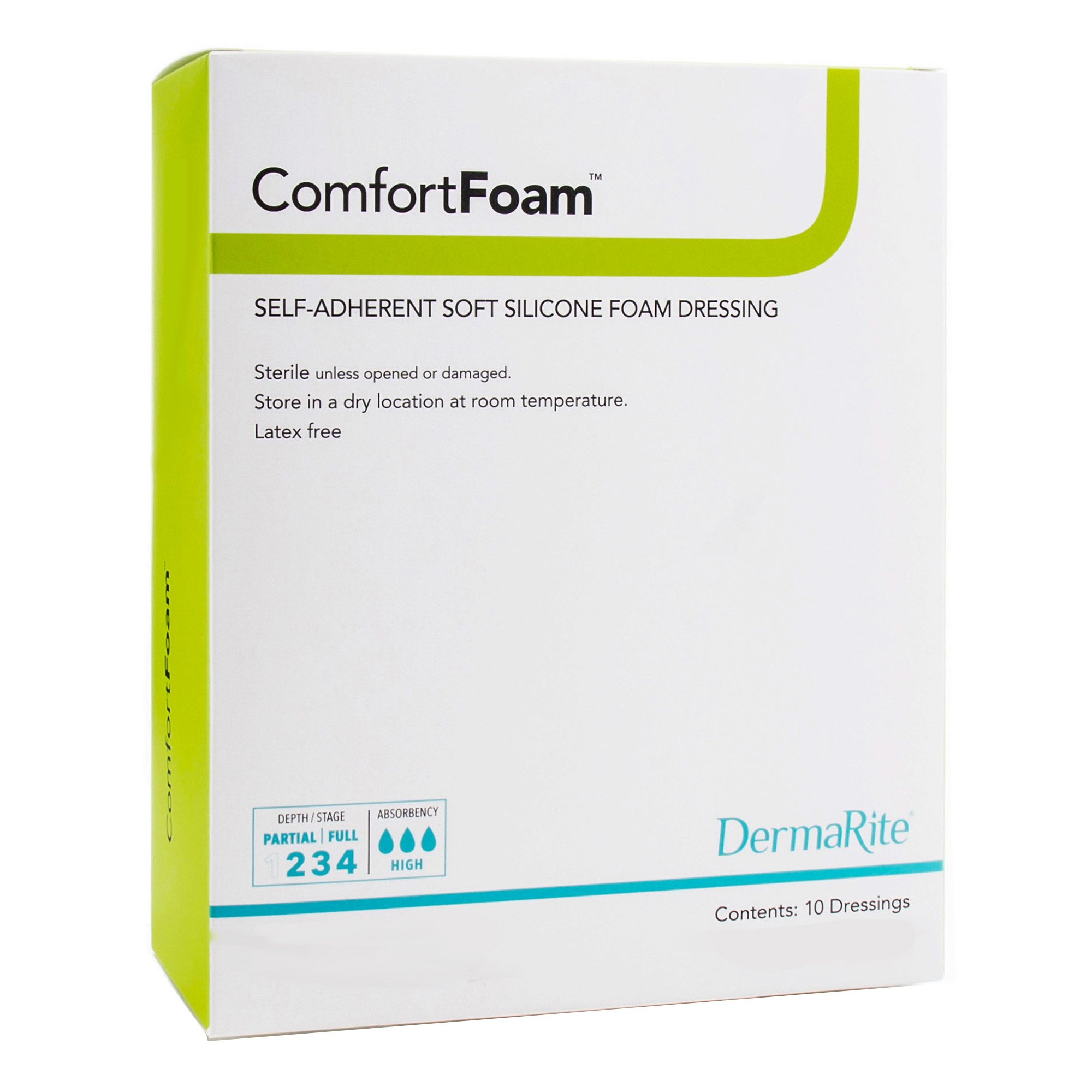 Sion Brands LLC - 44480 ComfortFoam™ Silicone Adhesive without Border Silicone Foam Dressing